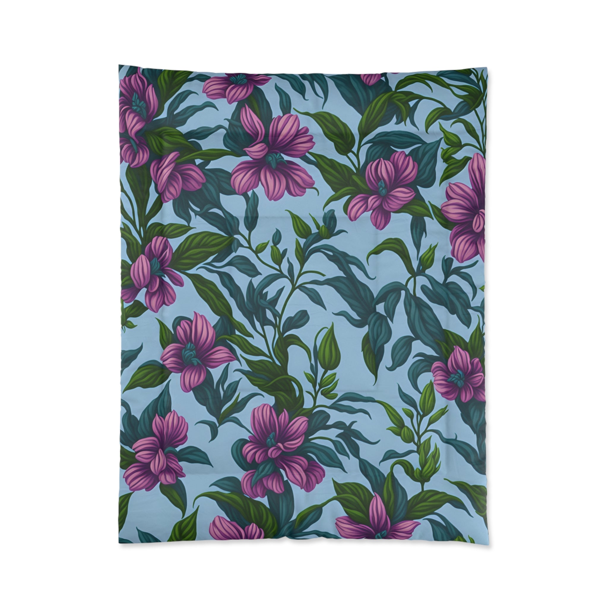 Charming Summer Stevia Flowers Designed Comforter Available in Multi Sizes