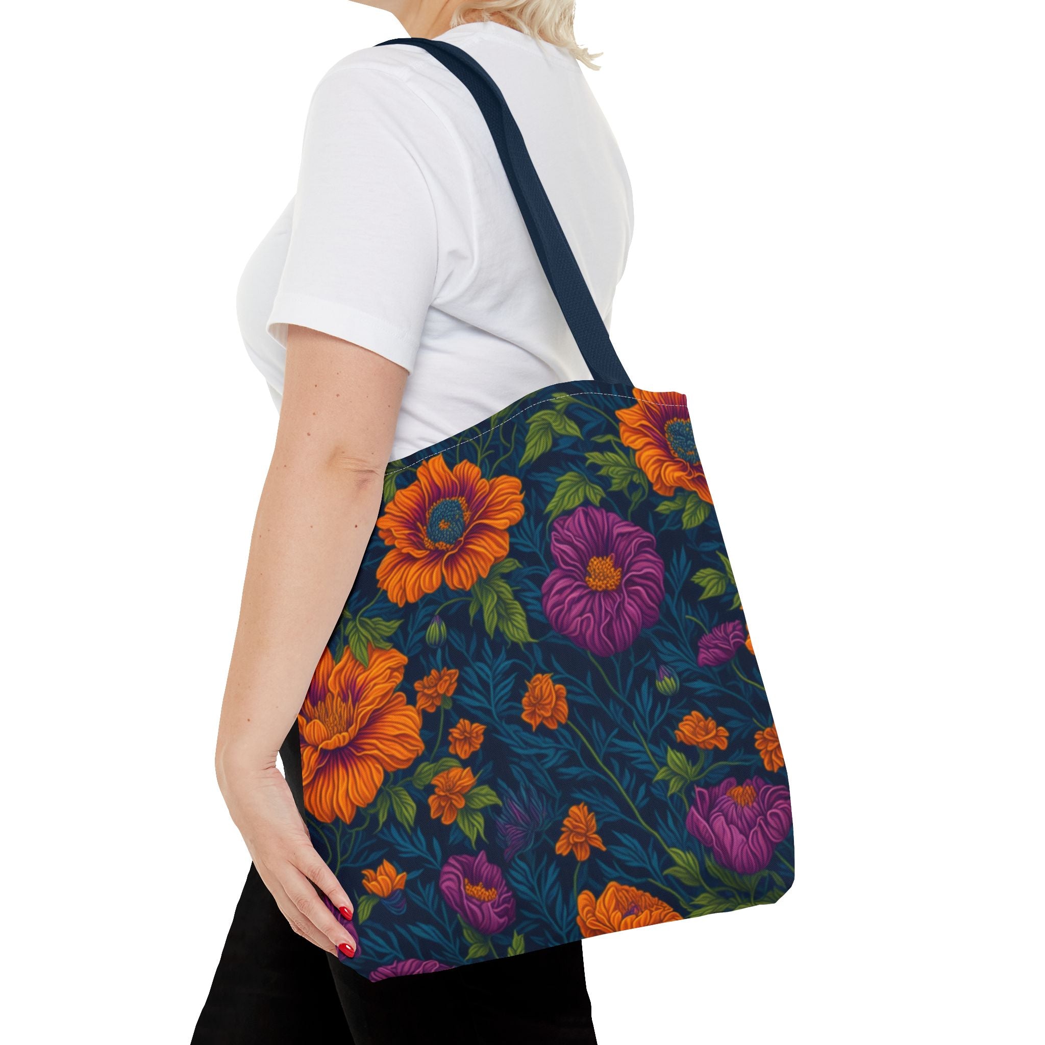 Botanical Tetraneuris Flowers Designed Tote Bag Available in 3 sizes