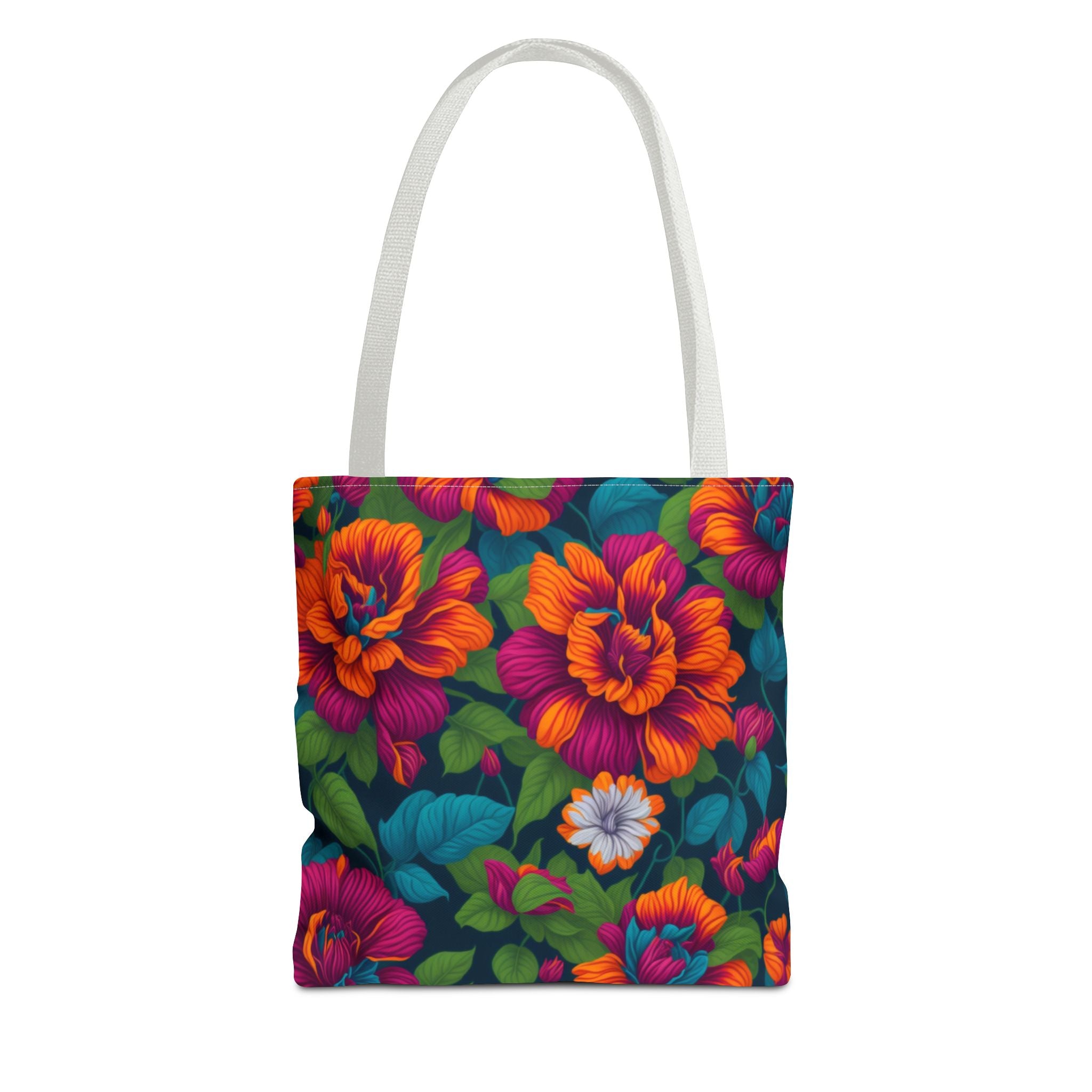 Dramatic Tropical Vesalea Flowers Designed Tote Bag