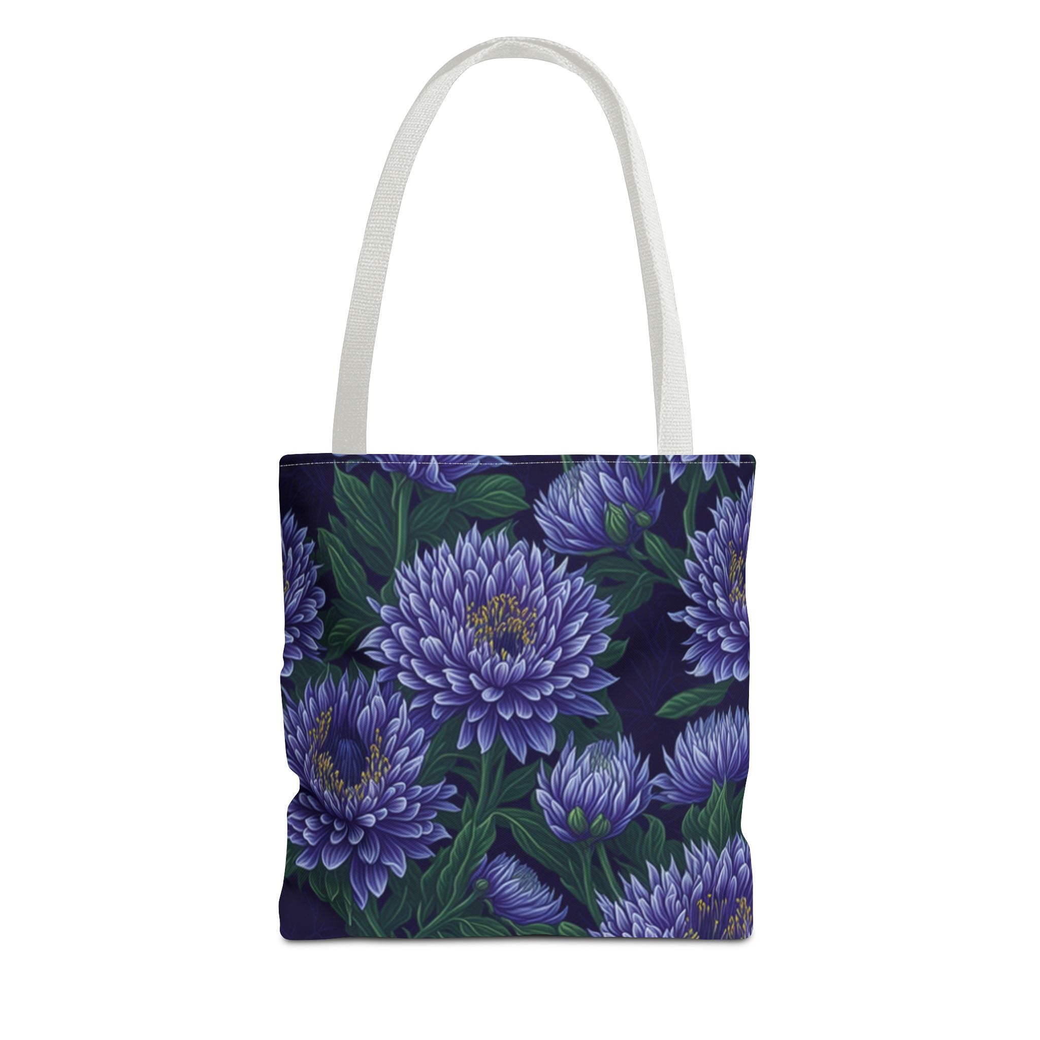 Brilliant Stokesia Floral Designed Tote Bag Available in 3 Sizes