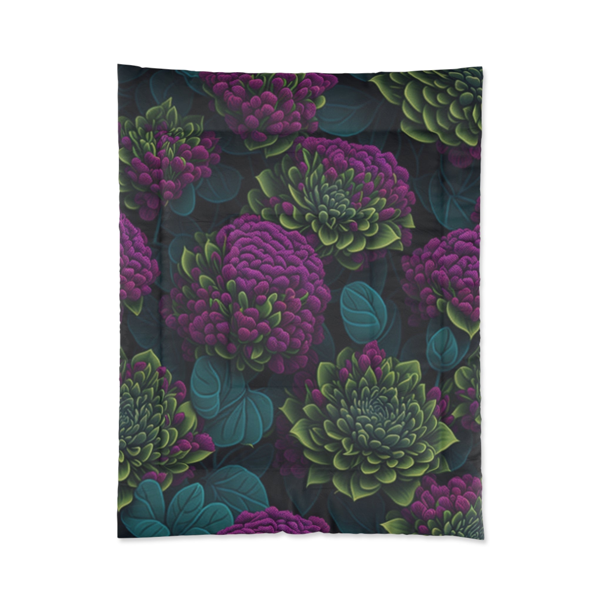 Alluring Sedum Flowers Designed Comforter