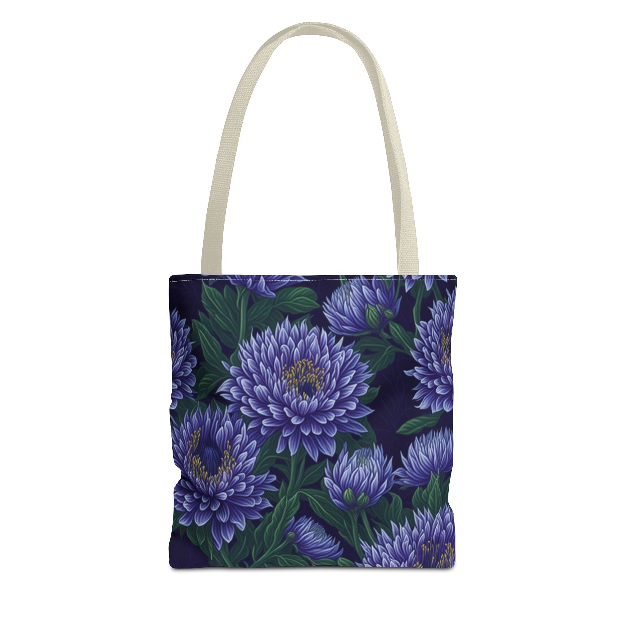 Brilliant Stokesia Floral Designed Tote Bag Available in 3 Sizes