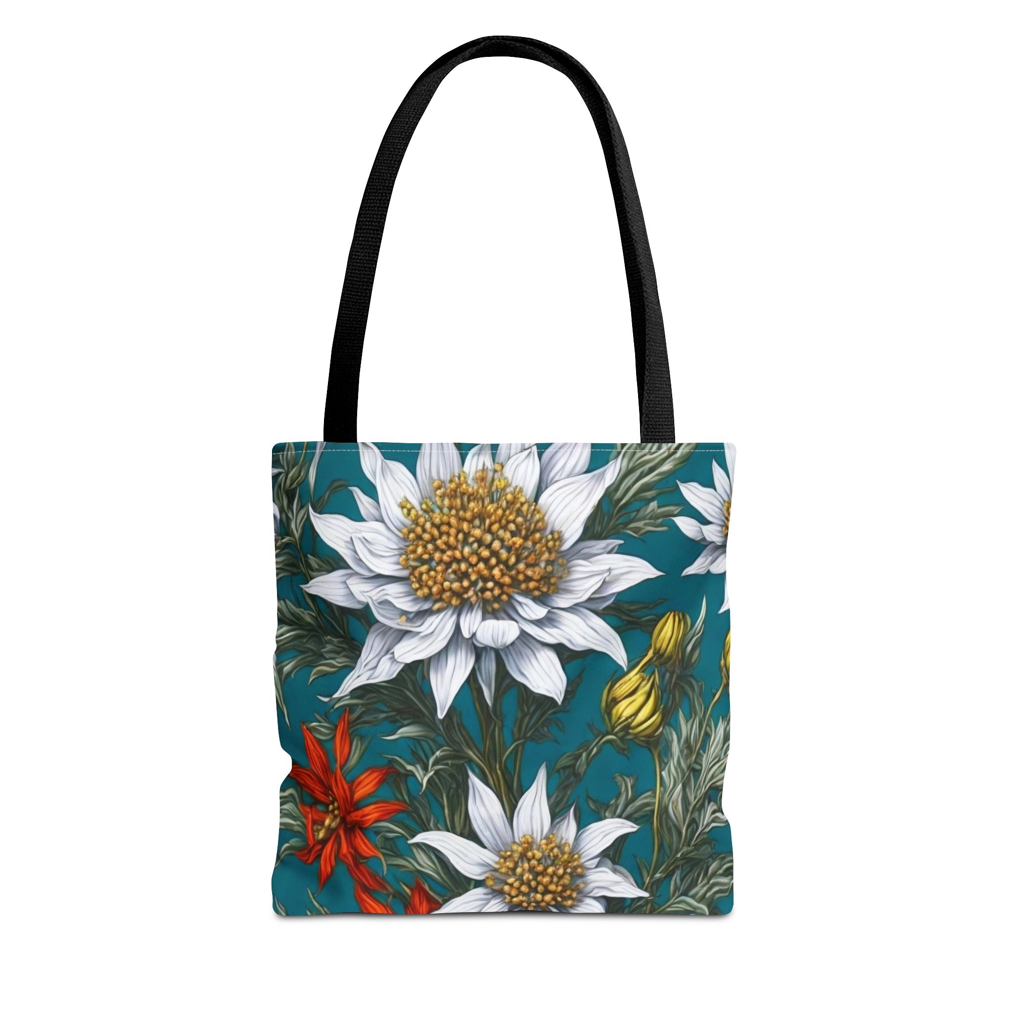 Whimsical Edelweiss Flowers Tote Bag Available in 3 sizes