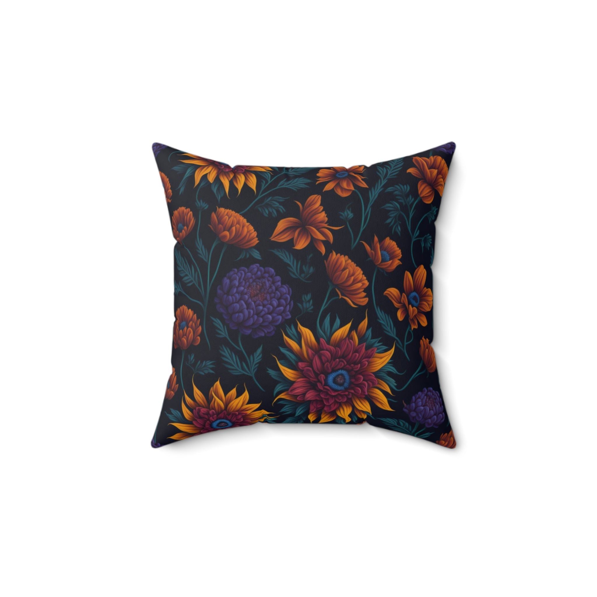 Hypnotic Ratibida Flowers Designed Square Pillow: Embrace Nature's Beauty in Every Room Floral Couch Throw Pillow with Insert