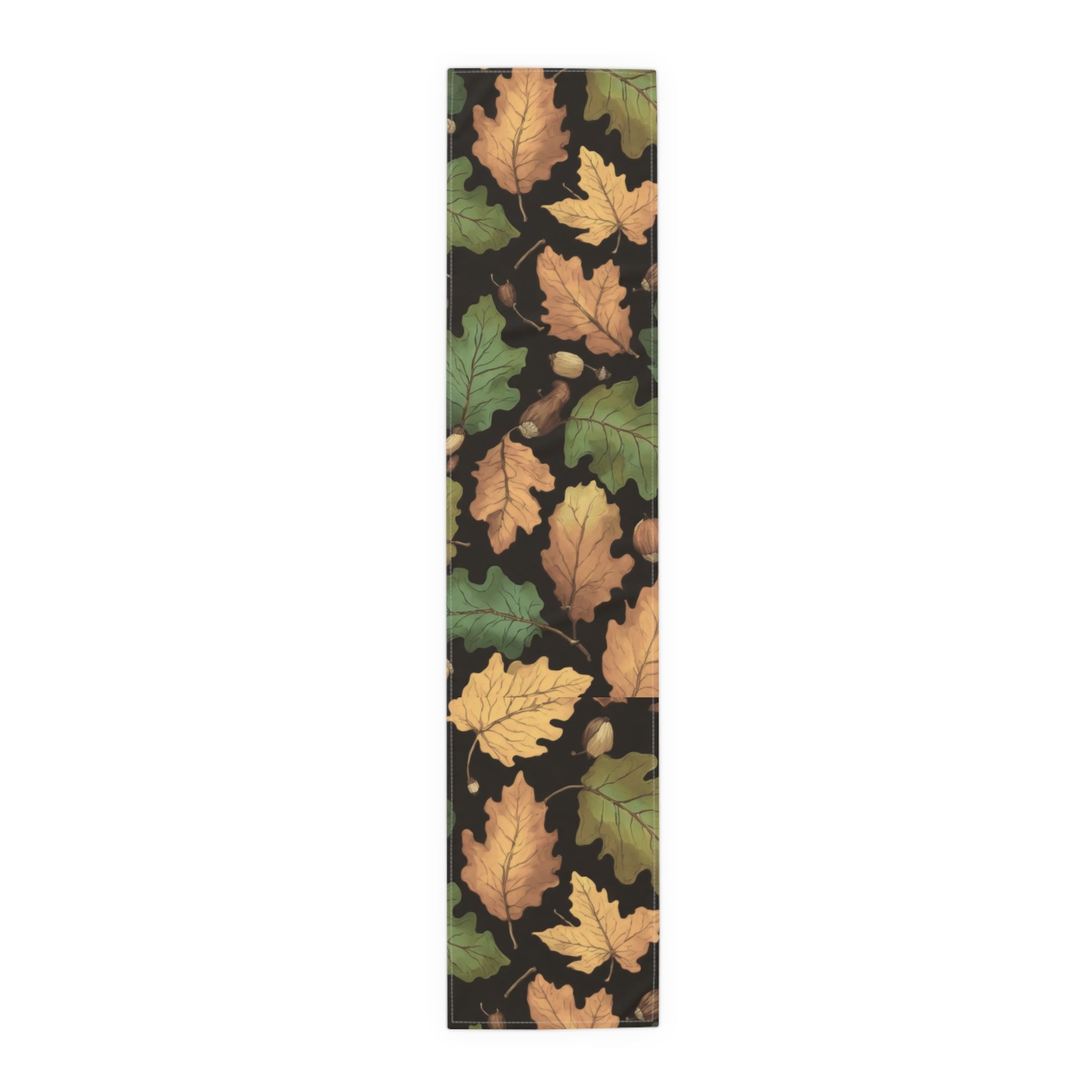 Bright Autumn Foliage with Acorns Fall Designed Table Runner (Cotton/Poly) Two Sizes Available