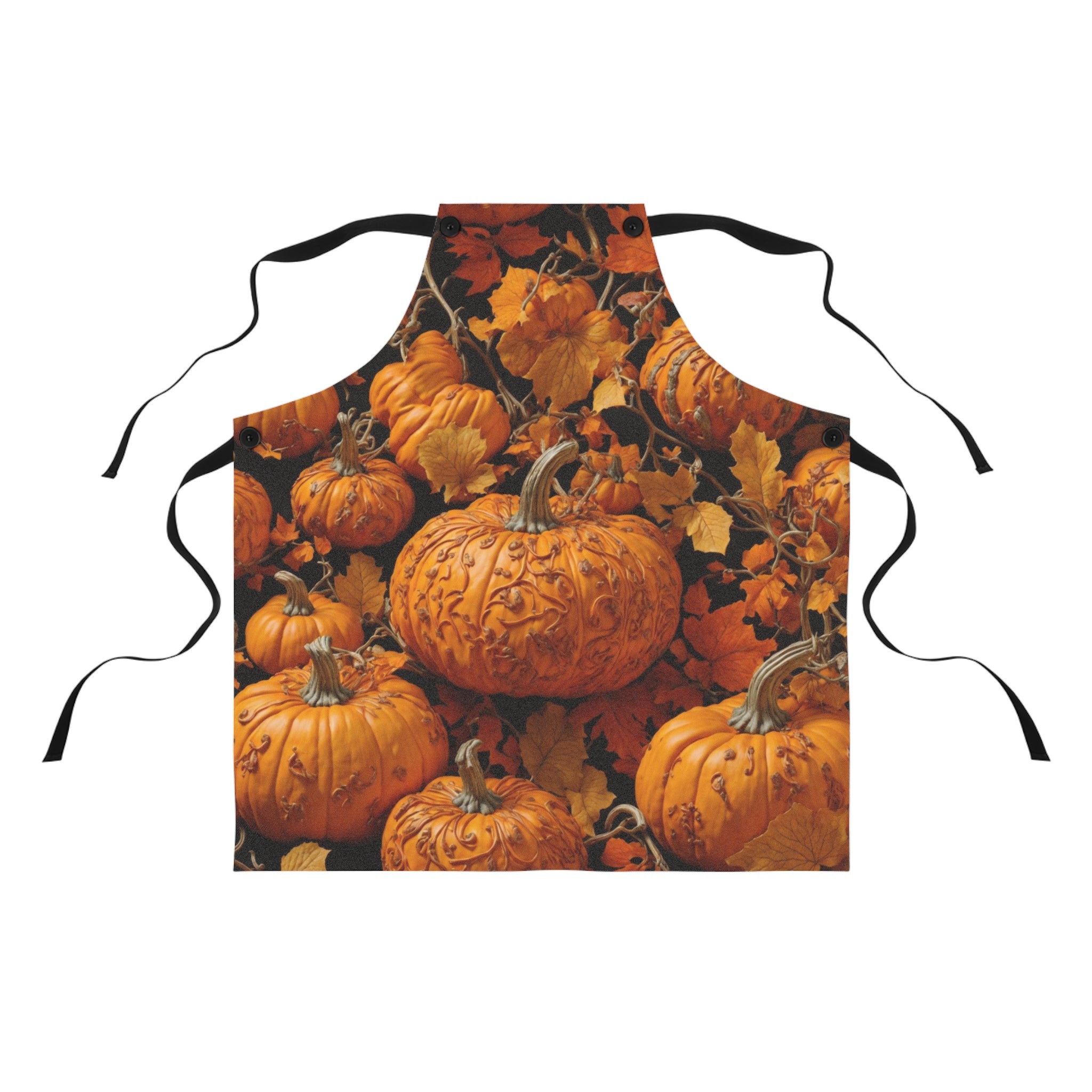 Designed Scroll Pumpkin Patch Apron