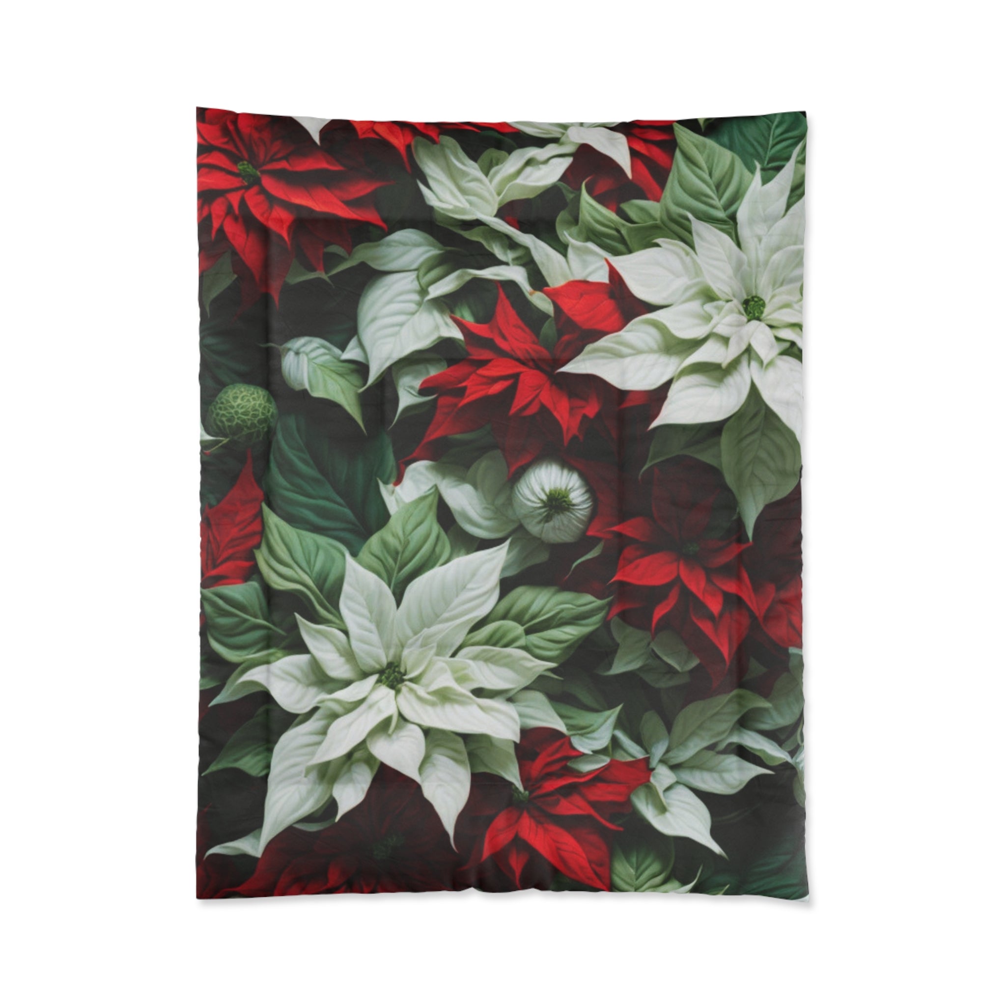 Blooming Bali Poinsettia Flower Designed Comforter
