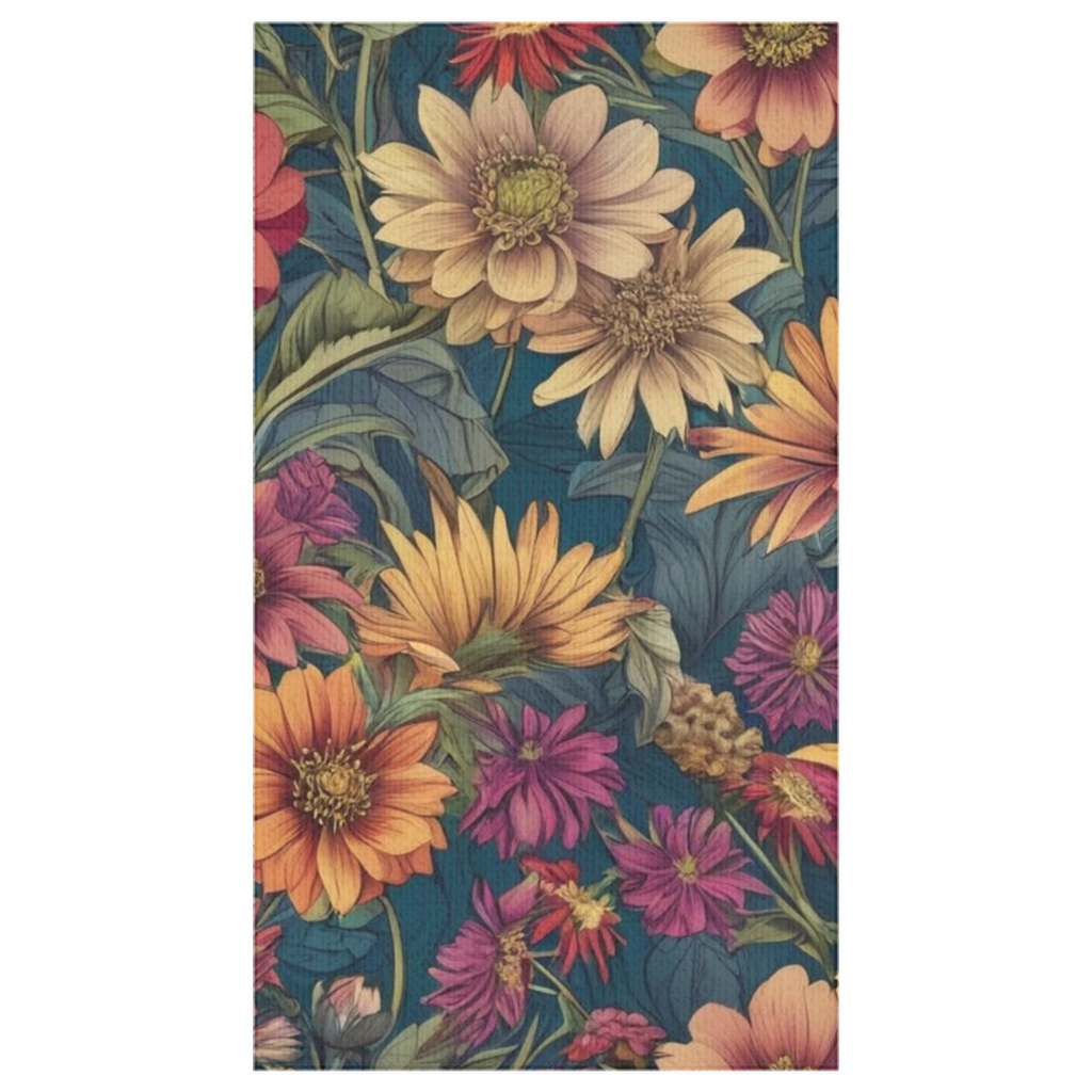 Beautiful Zinnia Blooming Garden Designed Tablecloths