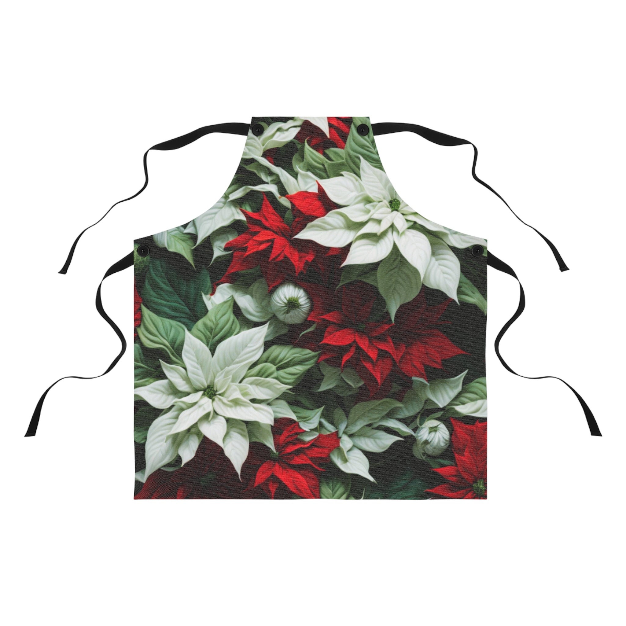 Blooming Bali Poinsettia Flowers Design Apron - Your Perfect Cooking Companion for your Kitchen