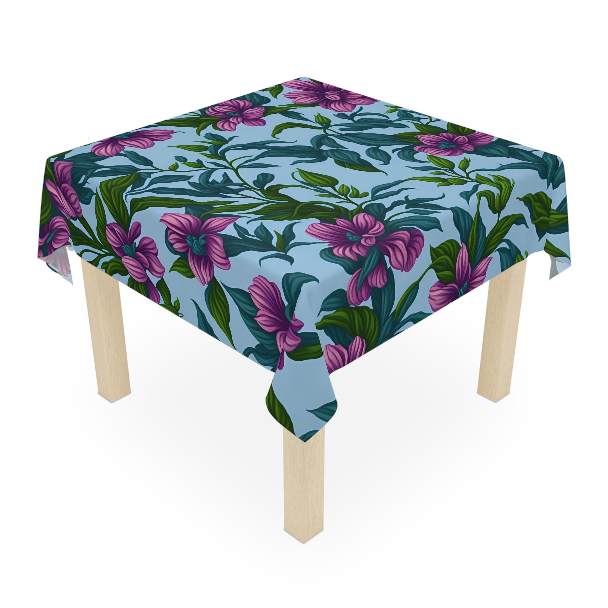 Charming Summer Stevia Flowers Designed 55" x 55" Tablecloth