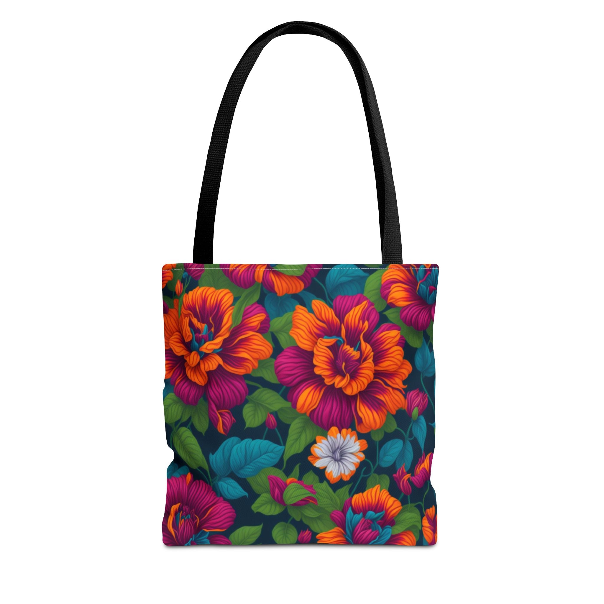 Dramatic Tropical Vesalea Flowers Designed Tote Bag