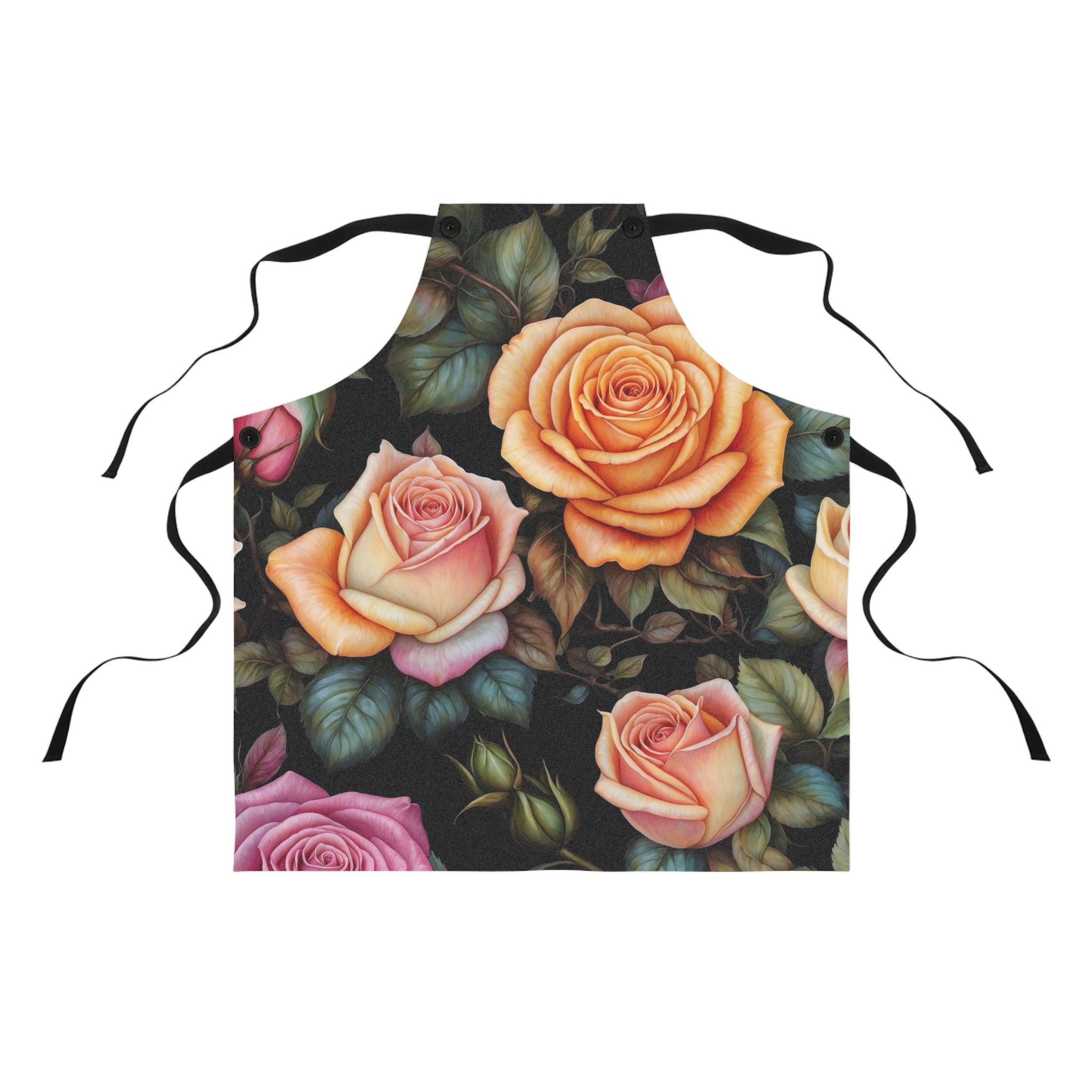 Captivating Pastel Floral Rose Designed Apron