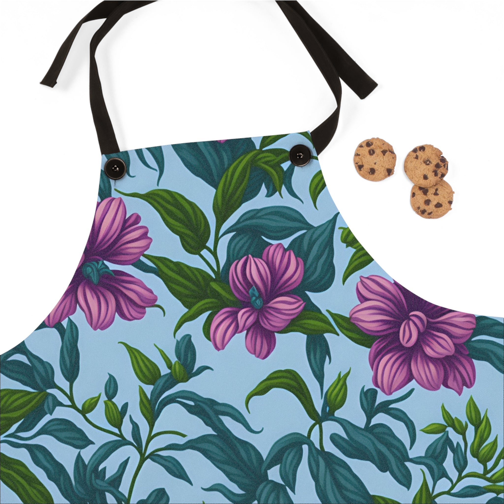Charming Summer Stevia Flowers Designed Apron