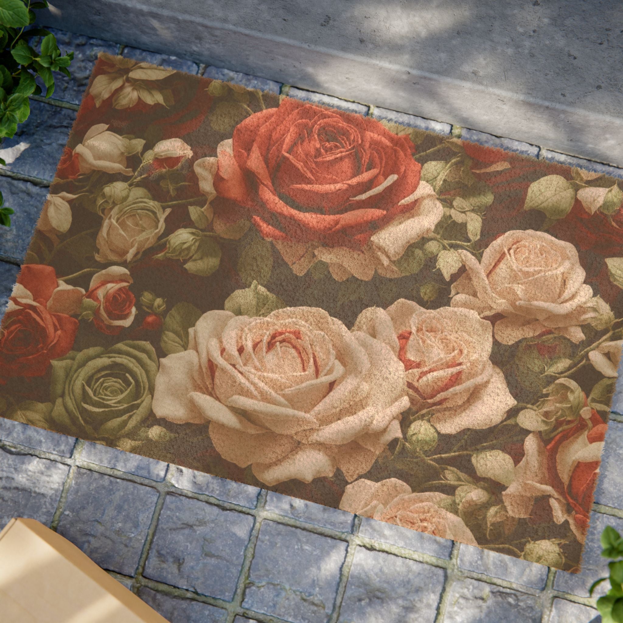 Cold Bunches of Roses Doormat