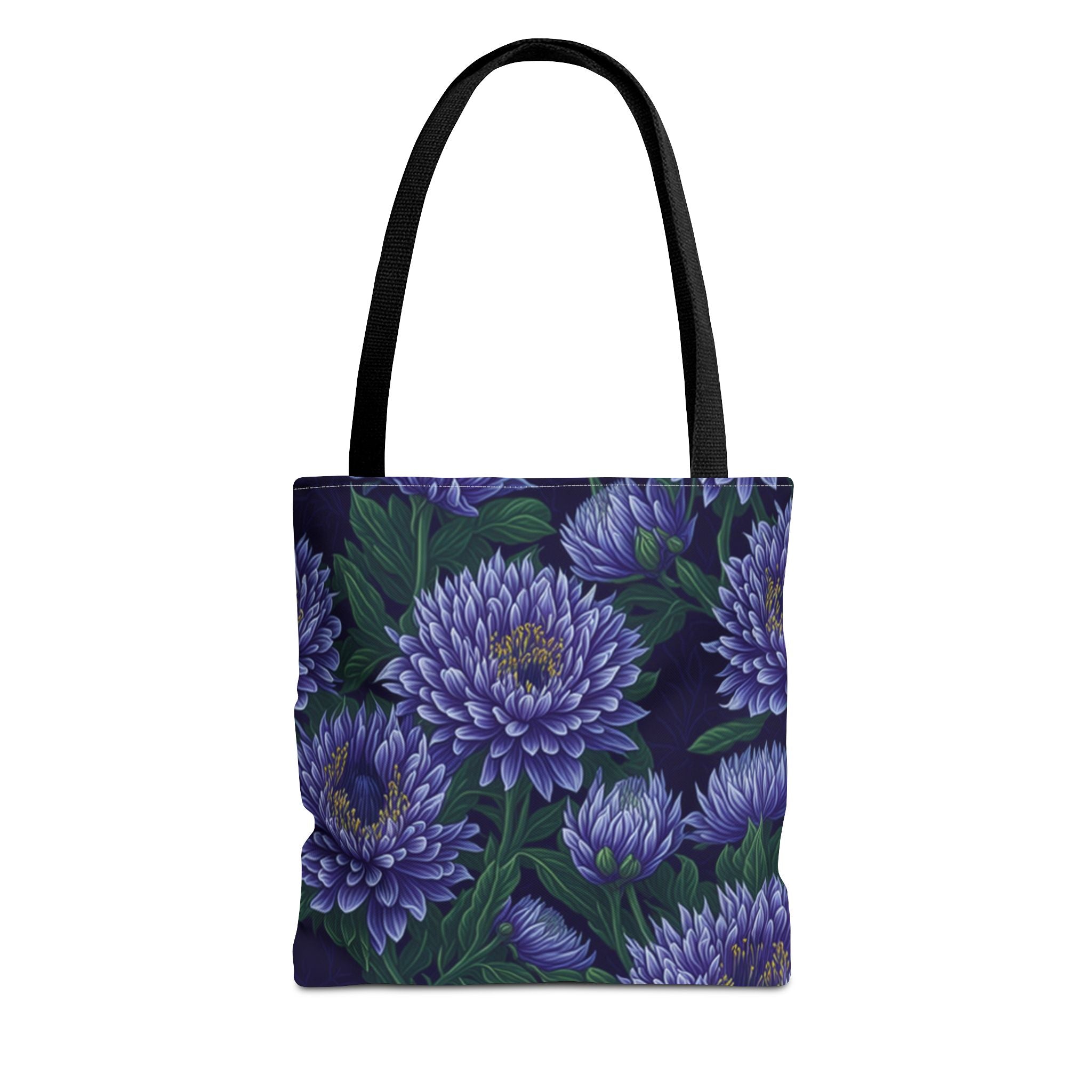 Brilliant Stokesia Floral Designed Tote Bag Available in 3 Sizes