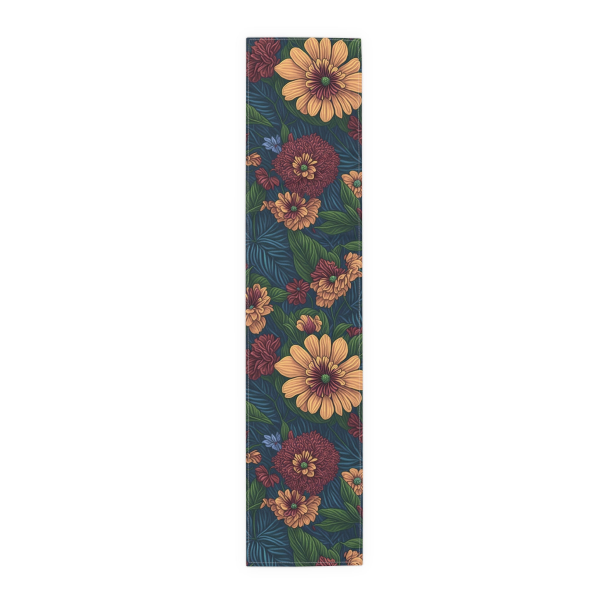 Exotic Tolmiea Flowers Designed Table Runner (Cotton, Poly) Available in 2 Sizes