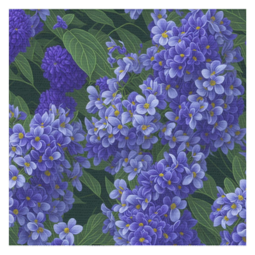 Abundant Syringa Flowers Designed Tablecloths Available in 2 Sizes