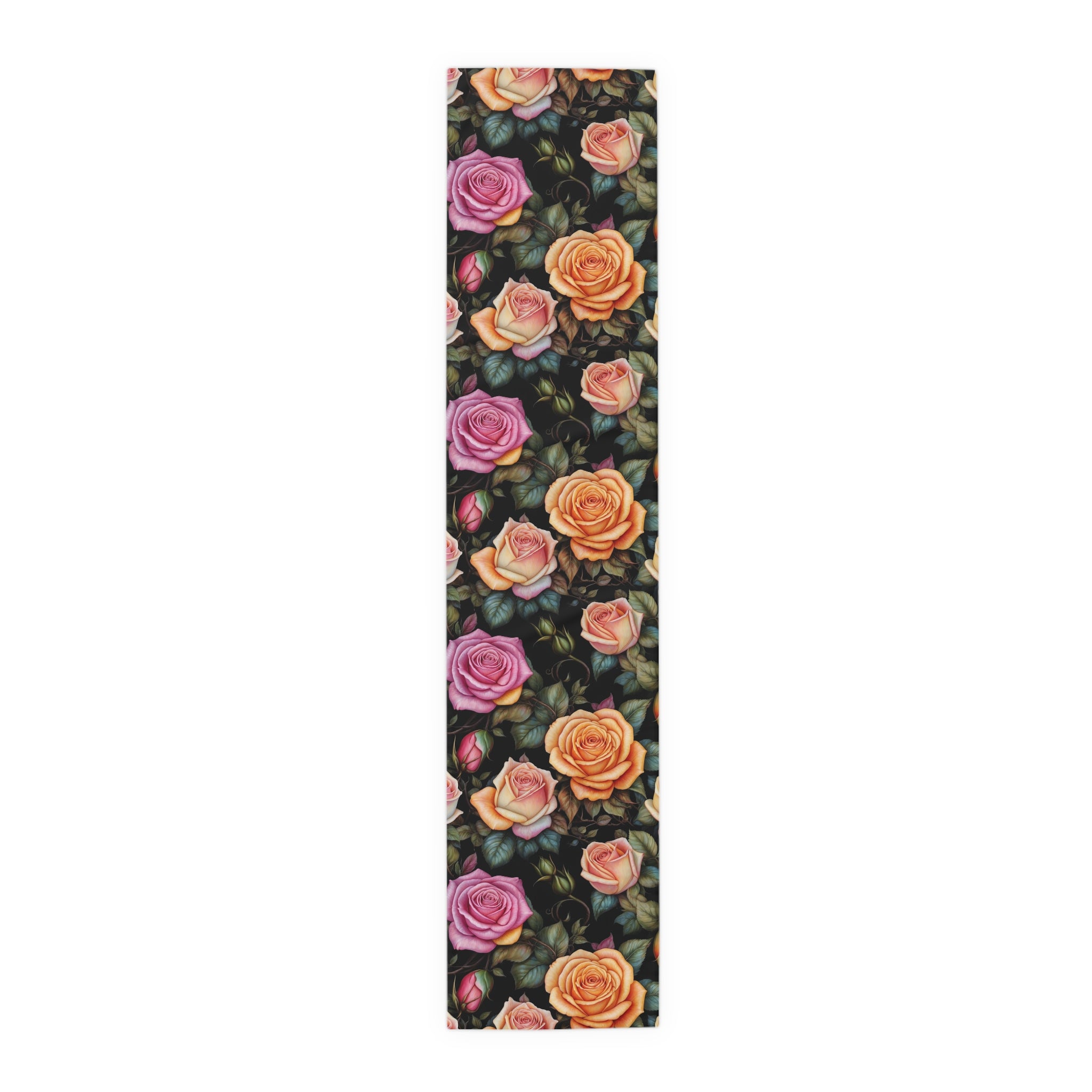 Captivating Pastel Floral Rose Designed Table Runner (Cotton, Poly) Available in 2 Sizes