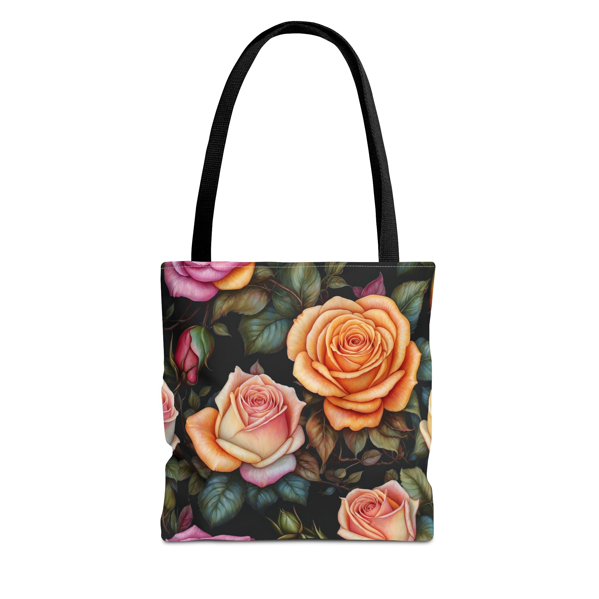 Captivating Pastel Roses Floral Designed Tote Bag Available in 3 sizes
