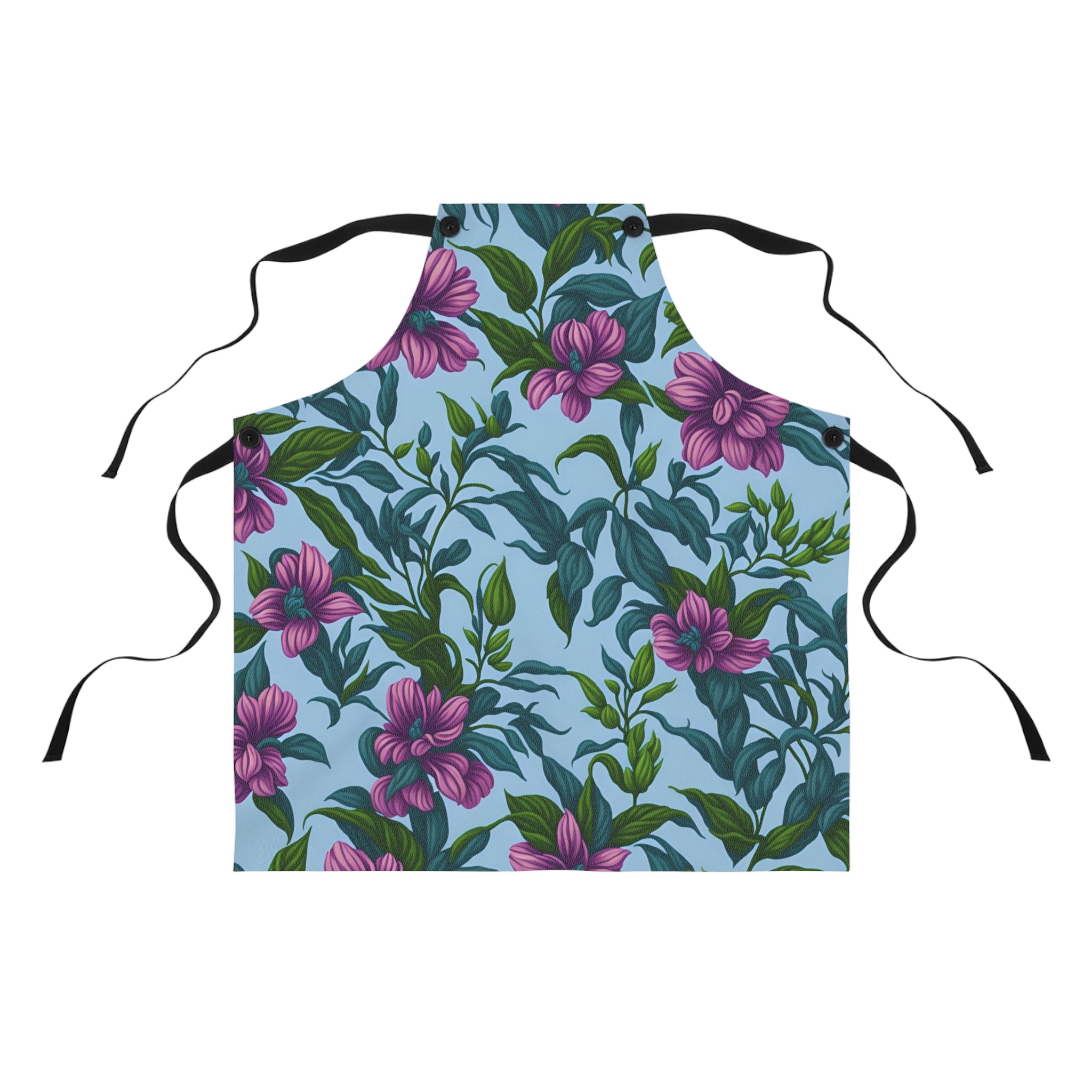 Charming Summer Stevia Flowers Designed Apron