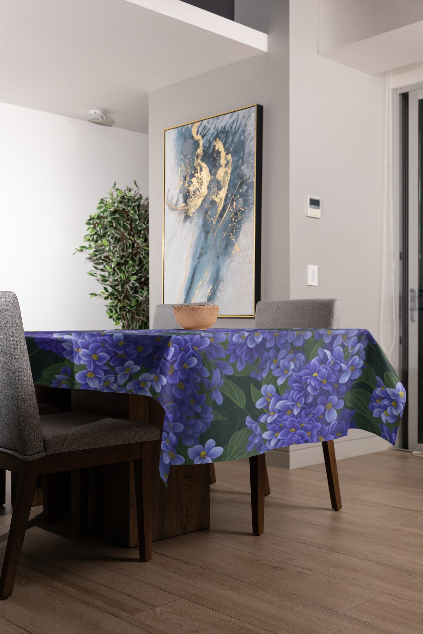 Abundant Syringa Flowers Designed Tablecloths Available in 2 Sizes
