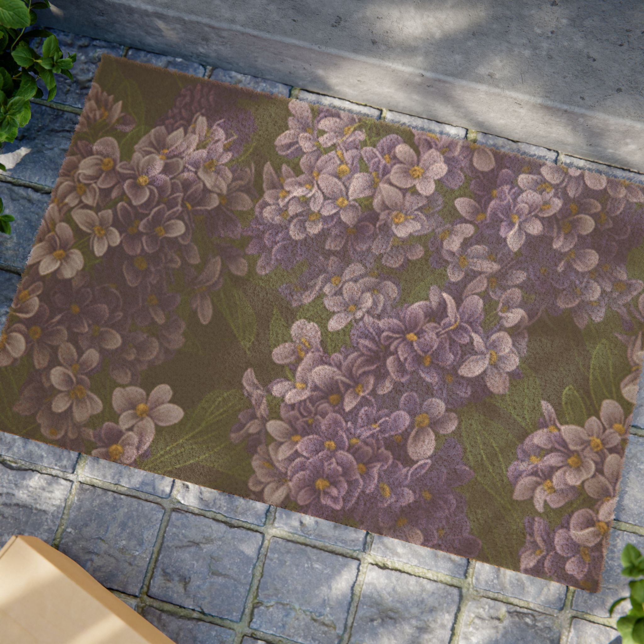 Abundant Syringa Flowers Designed Doormat