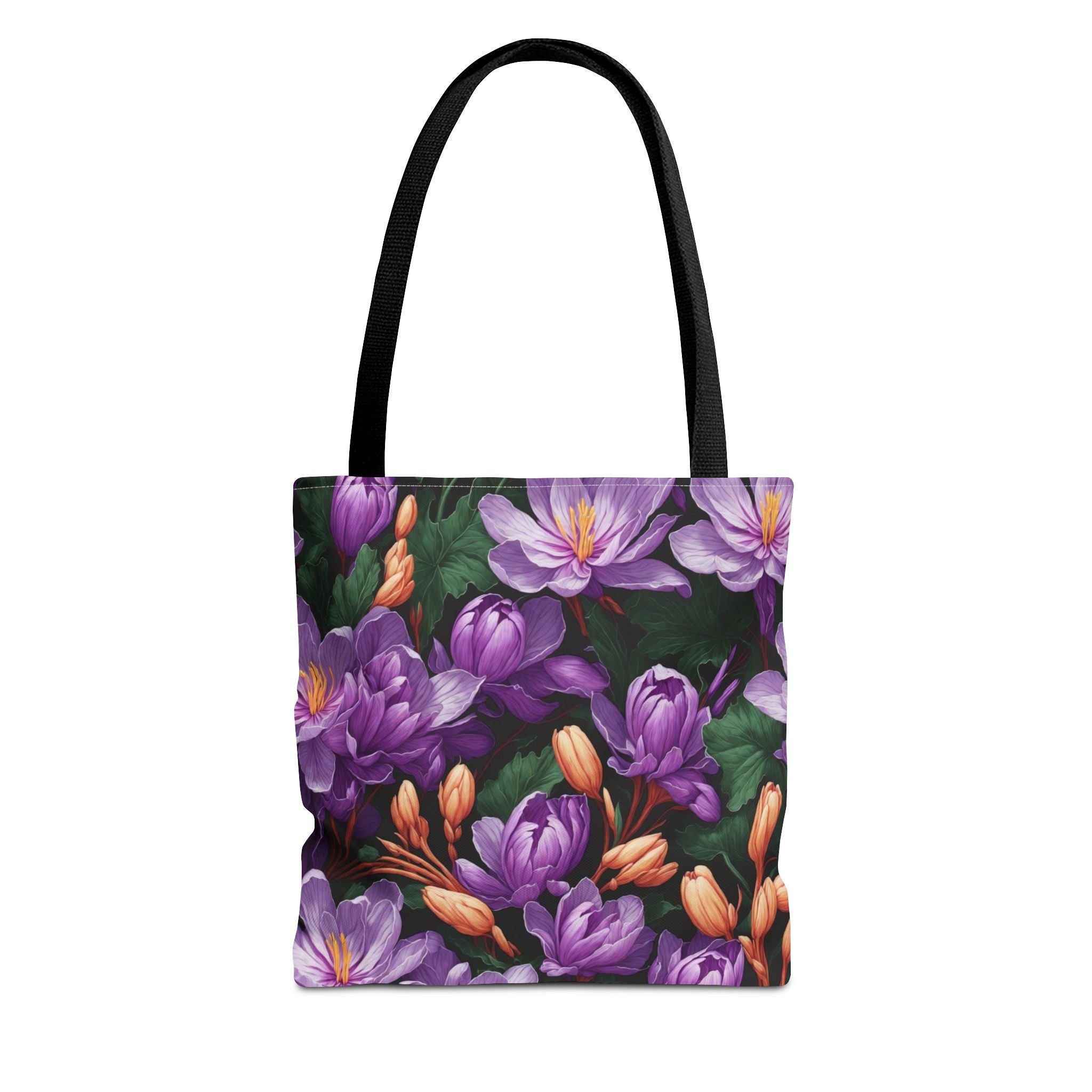 Lavish Colchicum Flowers Designed Tote Bag Available in 3 Sizes