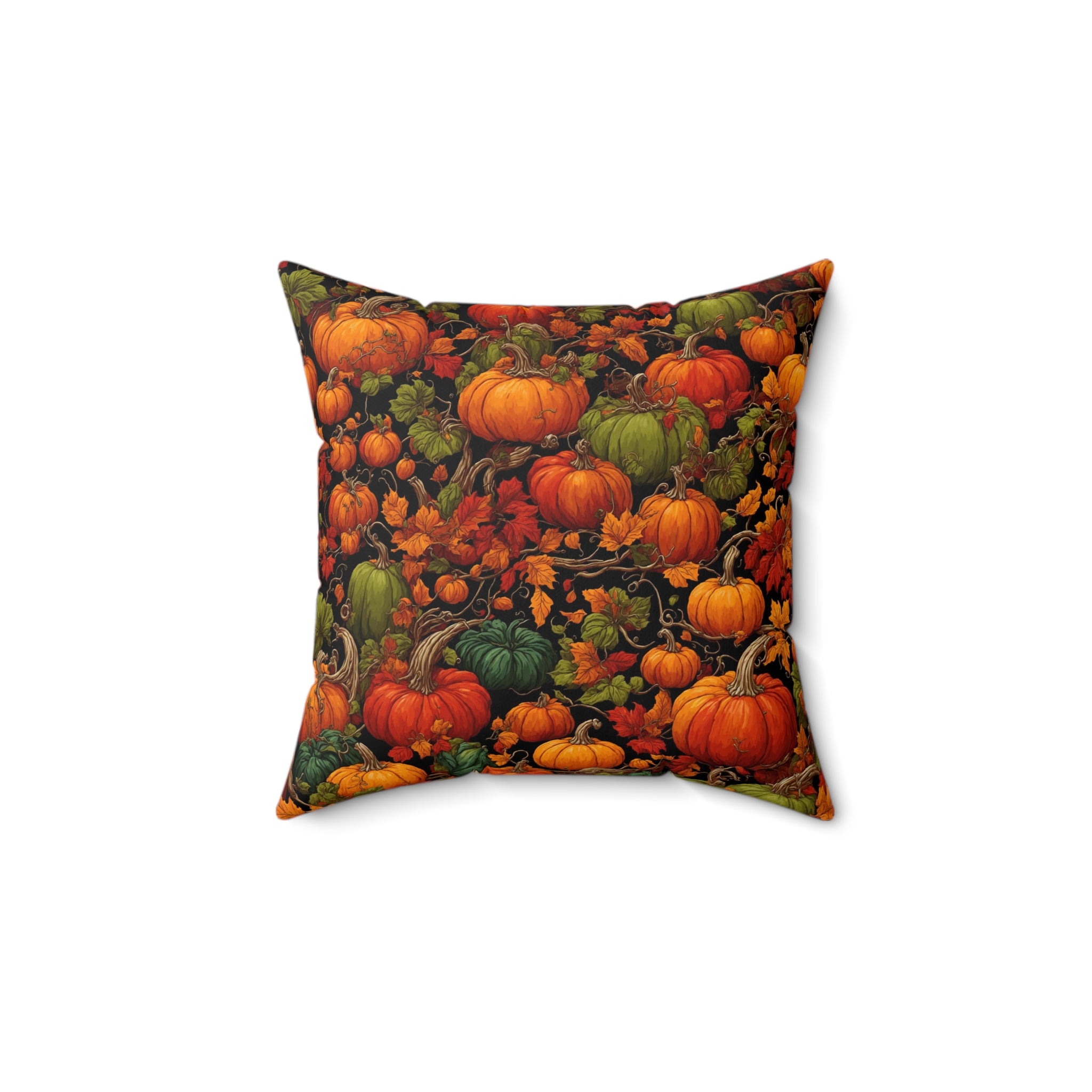 The Pumpkin Patch Designed Spun Polyester Square Pillow Insert Included