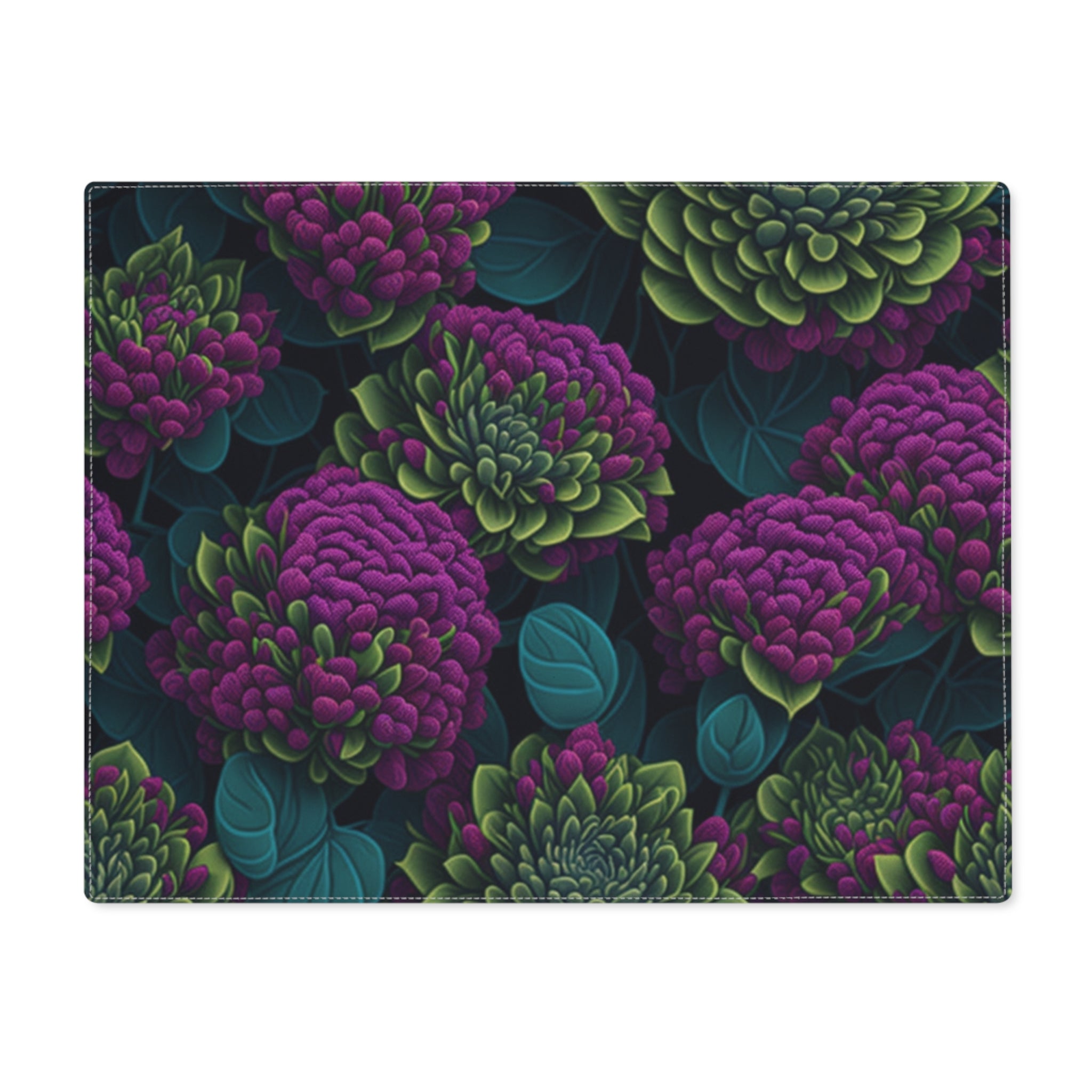 Alluring Sedum Flowers Designed Placemat, 1pc