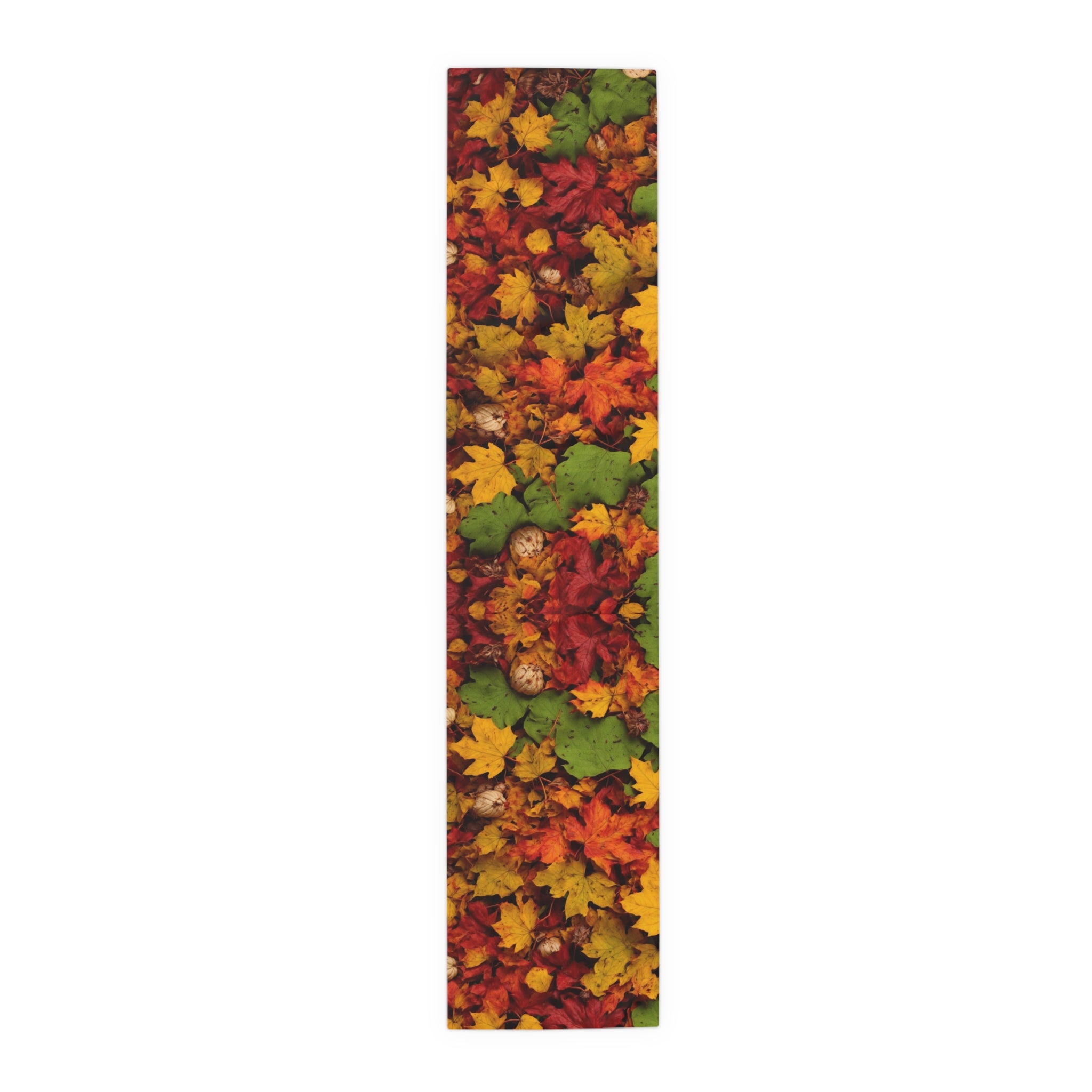 Country Collage Fall Foliage Autumn Design Table Runner - Embrace the Holiday Season with Vivid Colors