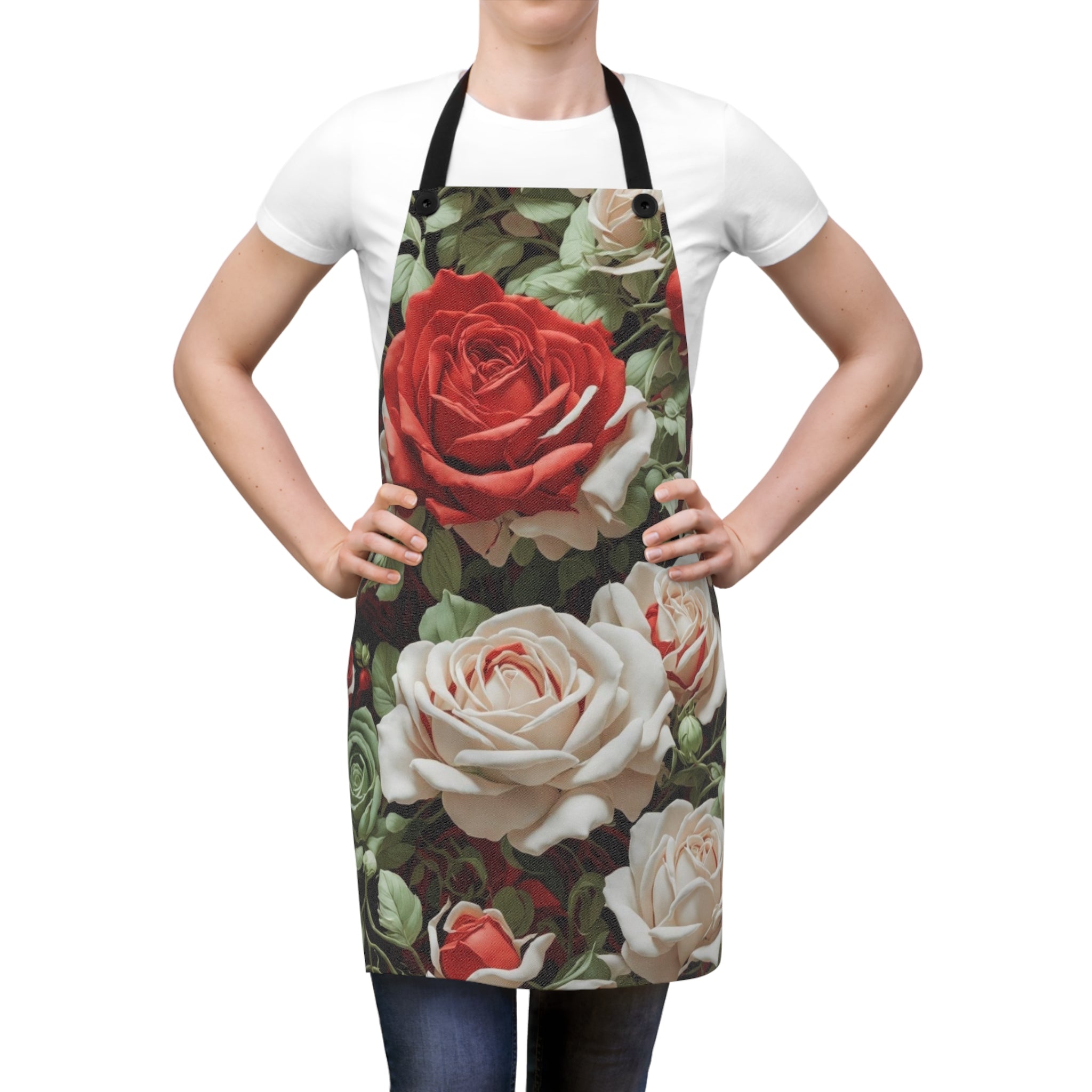 Cold Bunches of Roses Designed Apron