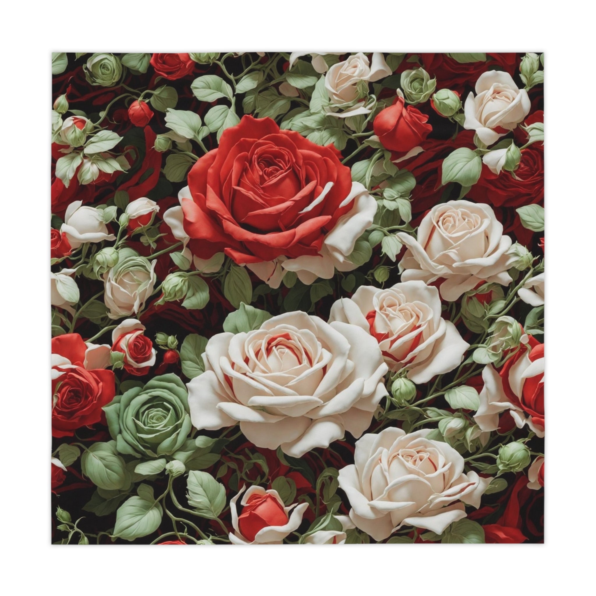 Cold Bunches of Roses 55" x 55" Tablecloth