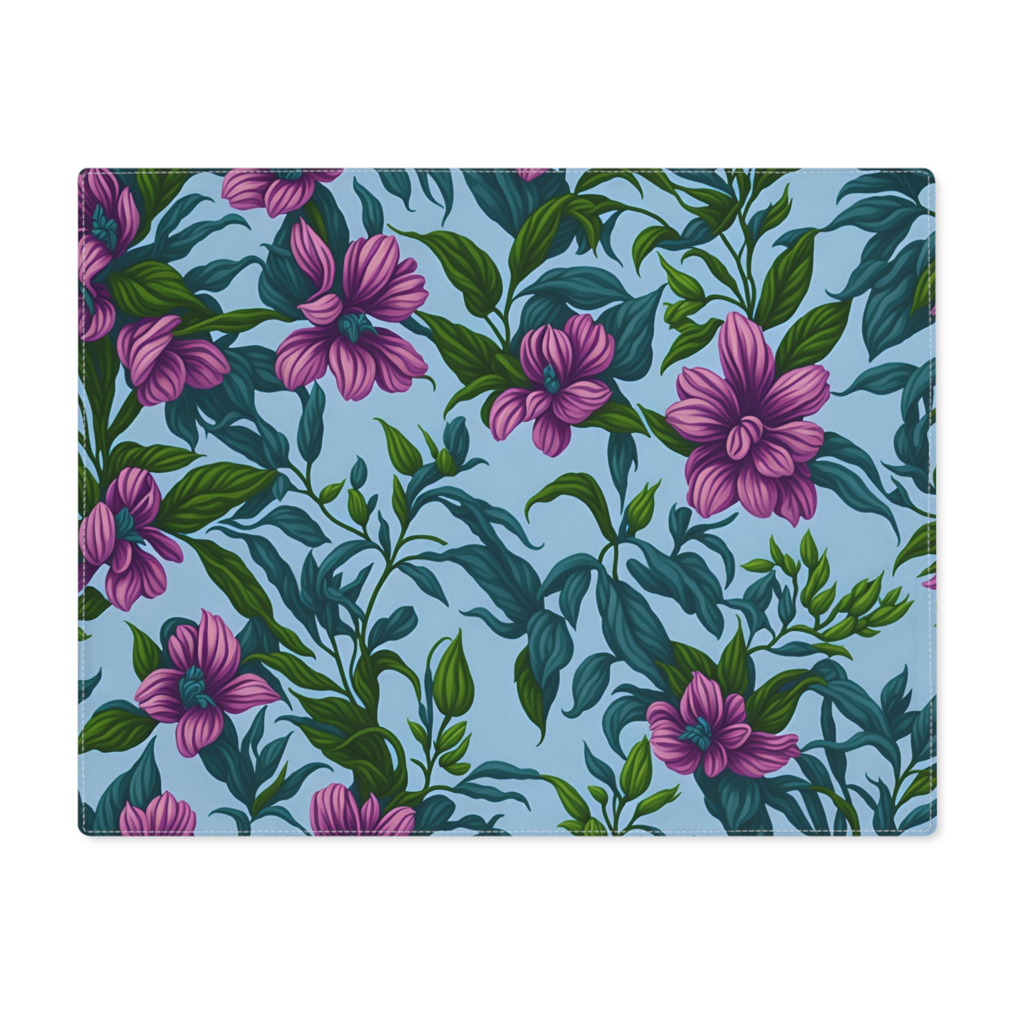 Charming Summer Stevia Flowers Designed Placemat, 1pc