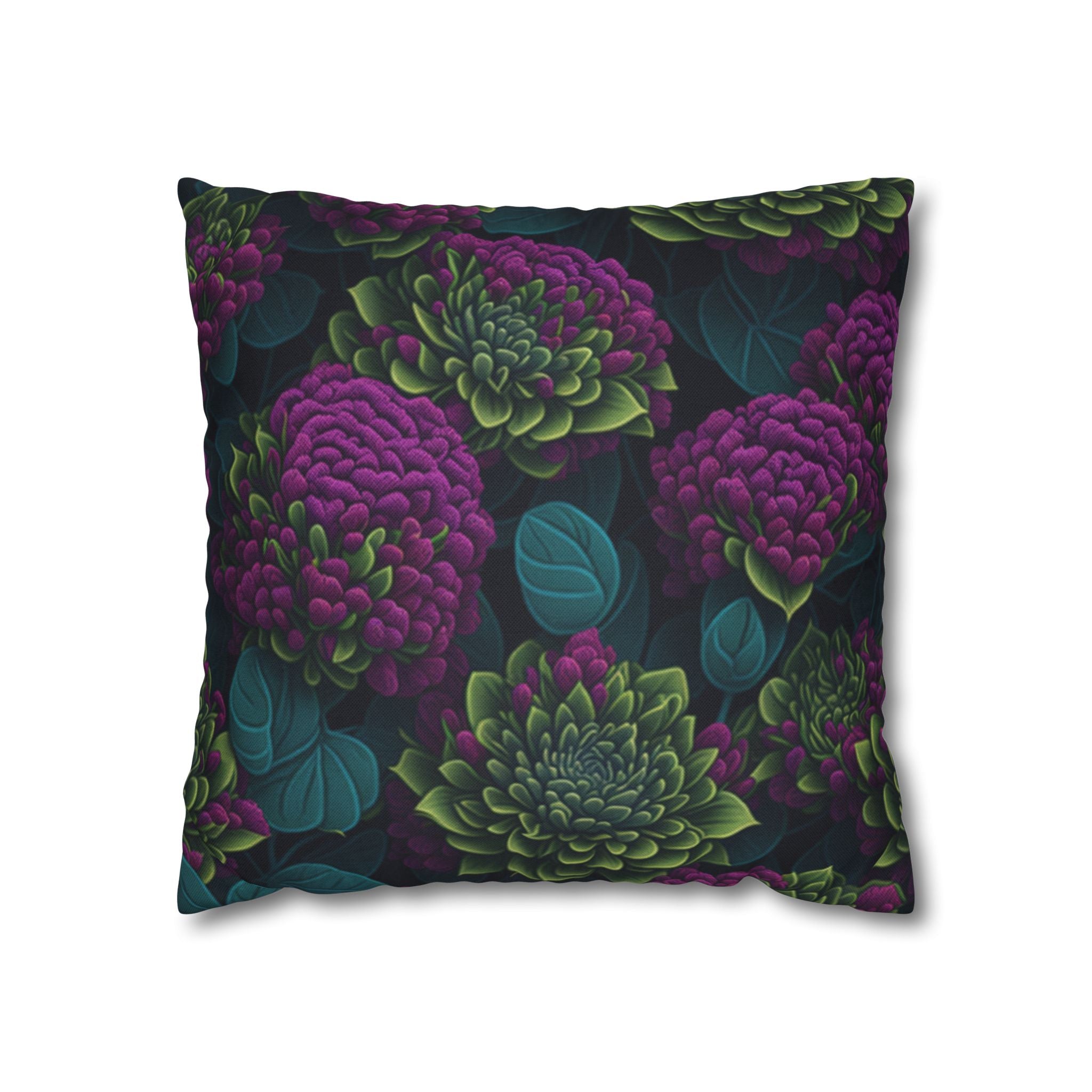 Alluring Sedum Flowers Designed Spun Polyester Square Pillowcase