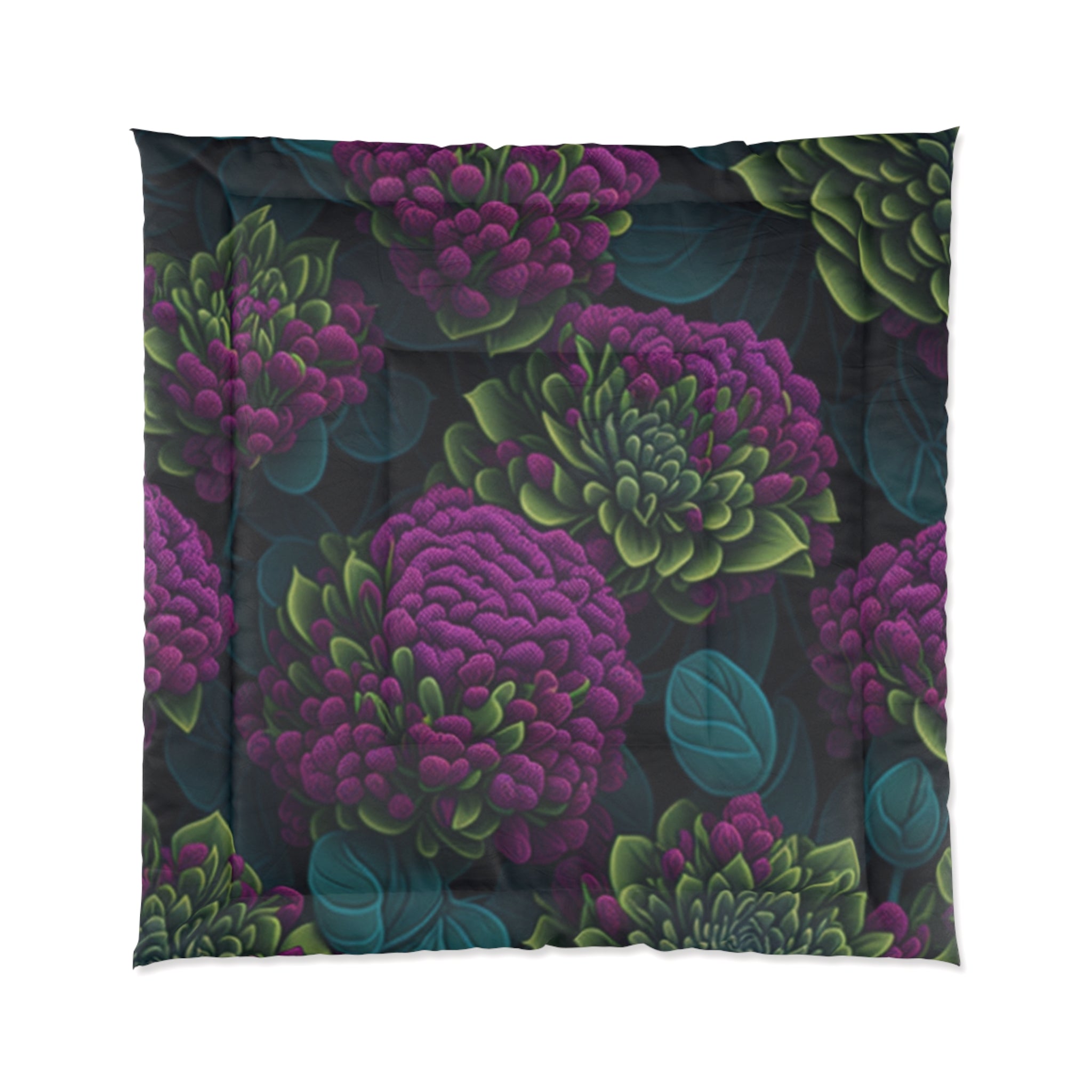 Alluring Sedum Flowers Designed Comforter