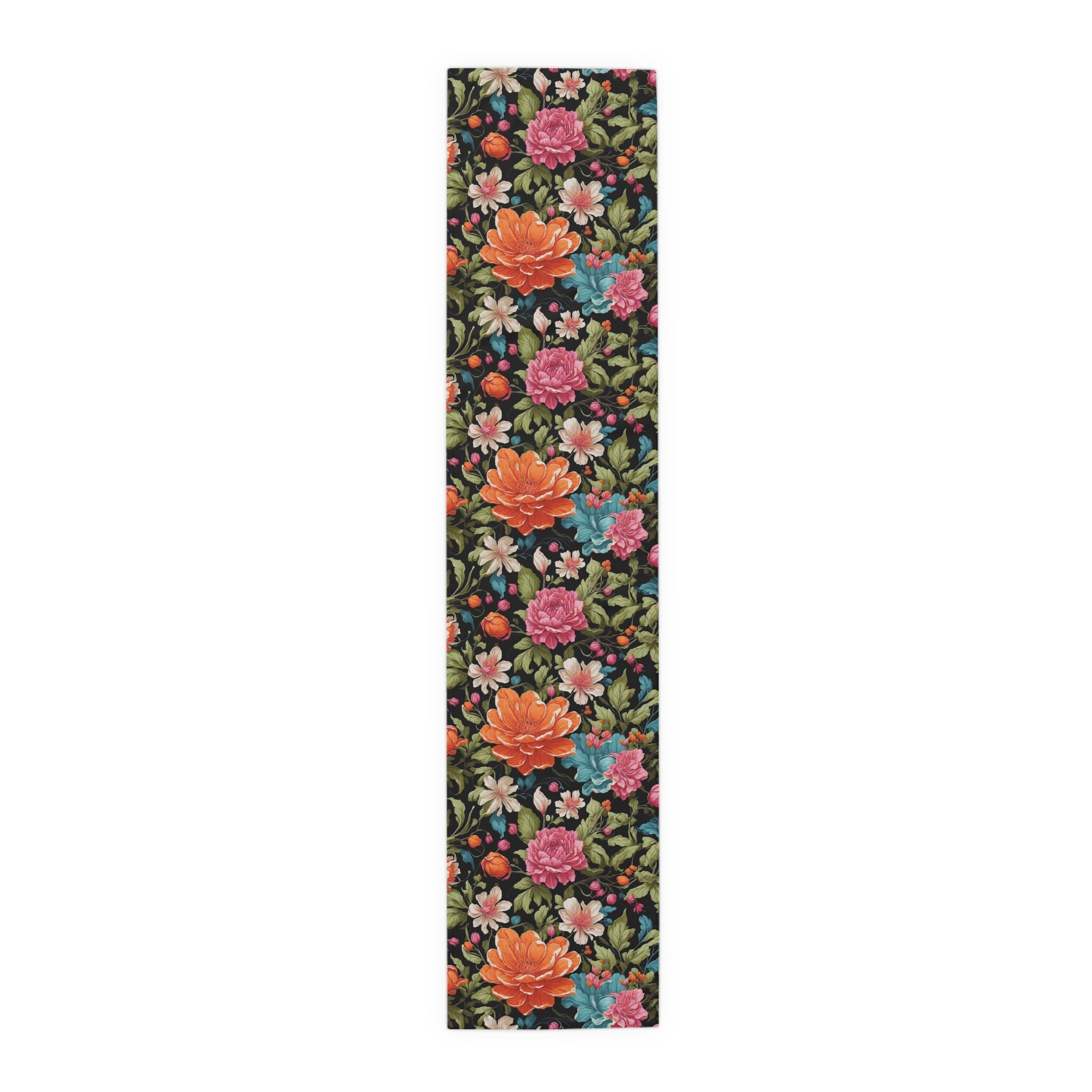 Radiant Chelone Flowers Designed Table Runner (Cotton, Poly) 2 Sizes Available