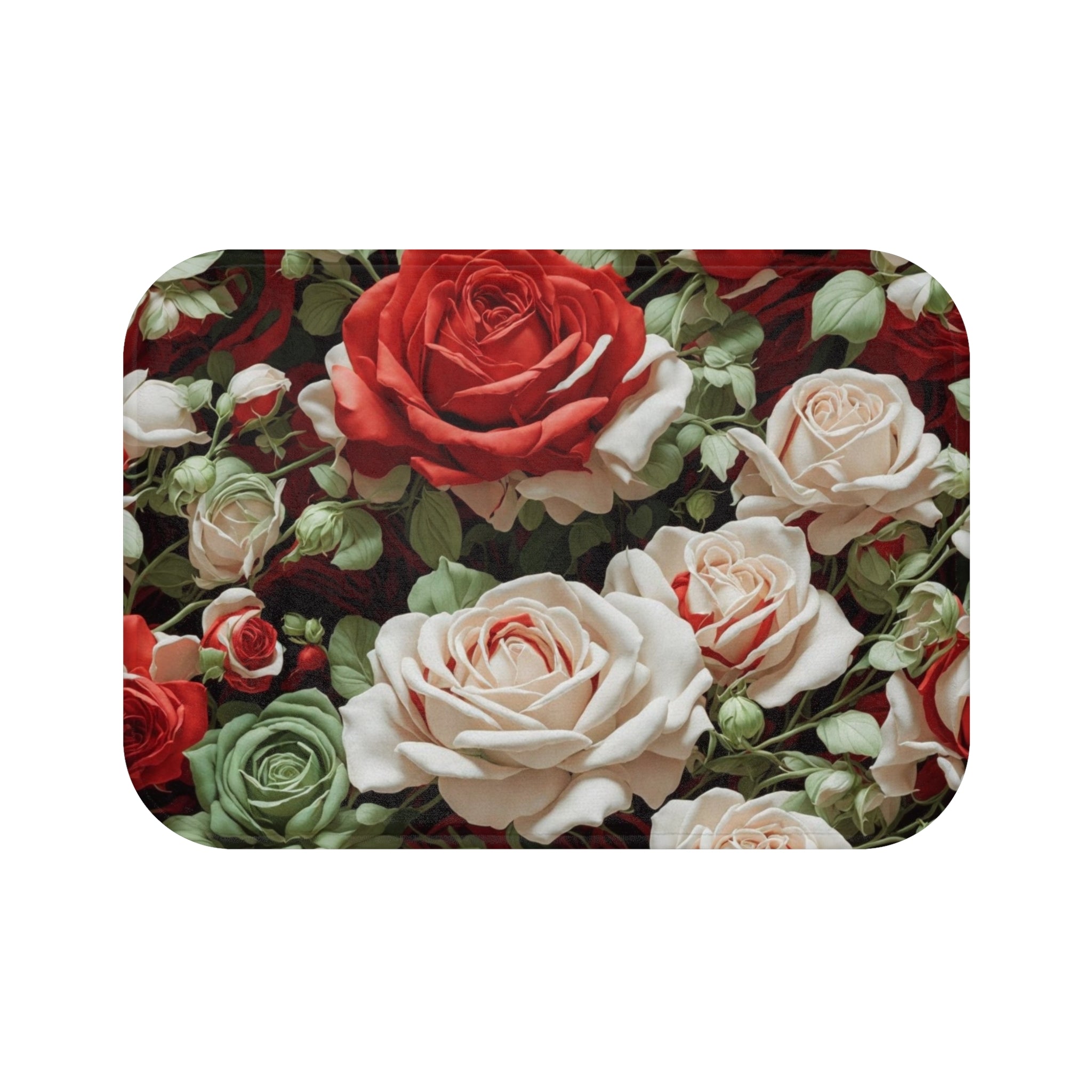 Cold Bunches of Roses Designed Bath Mat Available in 2 Sizes