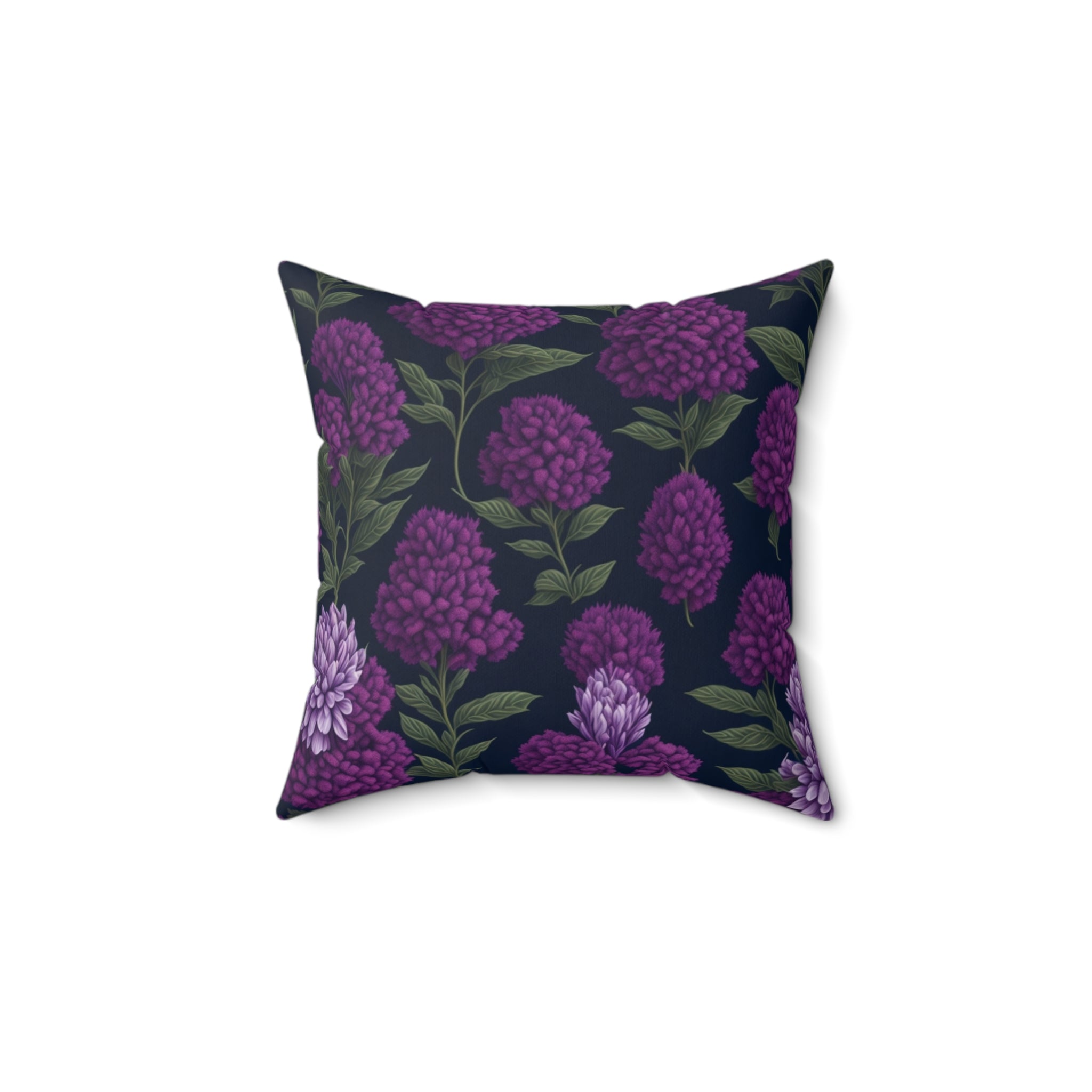 Inviting Vernonia Flower Designed Indoor Throw Pillow - Elegance in Various Sizes - with Insert