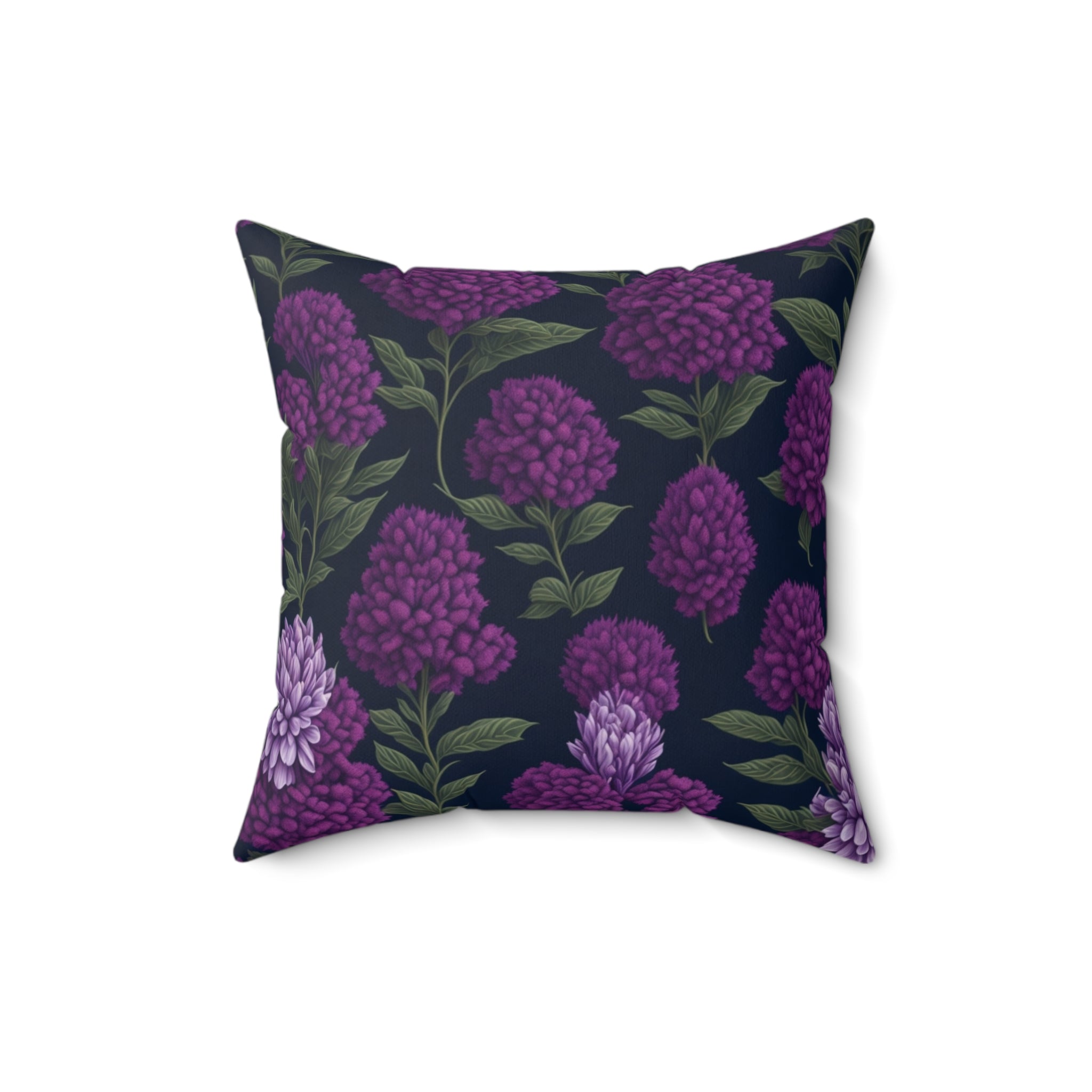 Inviting Vernonia Flower Designed Indoor Throw Pillow - Elegance in Various Sizes - with Insert