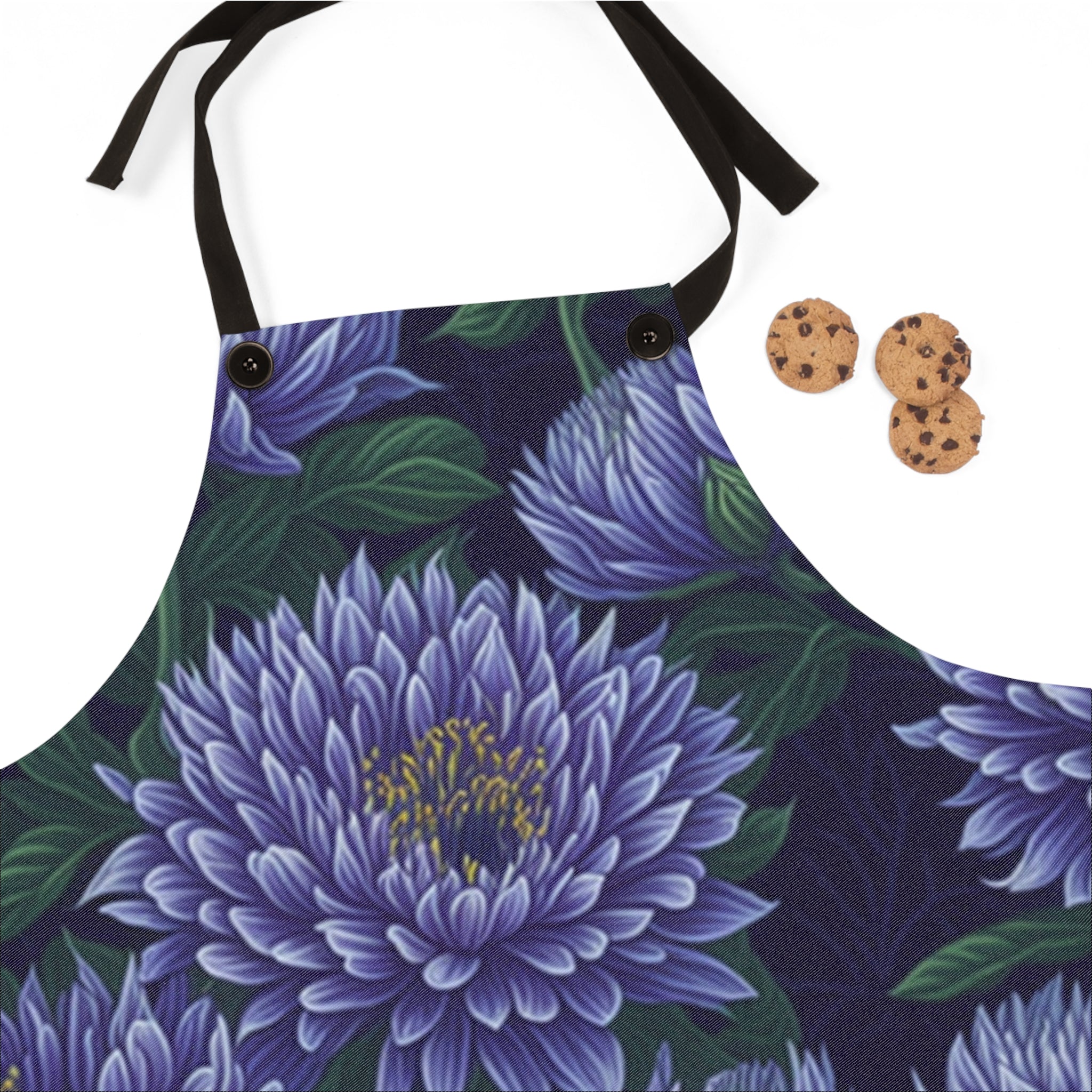 Brilliant Stokesia Floral Designed Apron