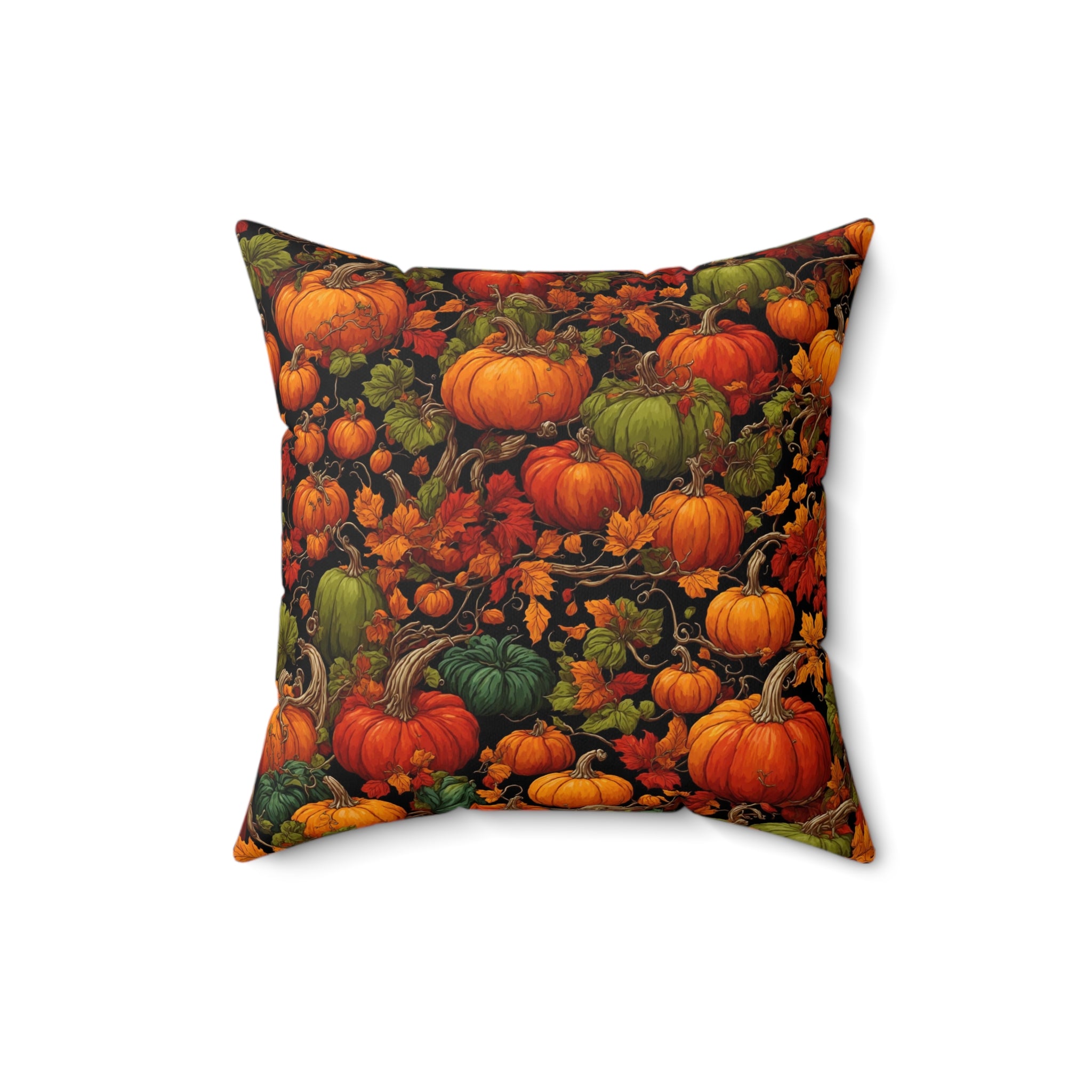 The Pumpkin Patch Designed Spun Polyester Square Pillow Insert Included