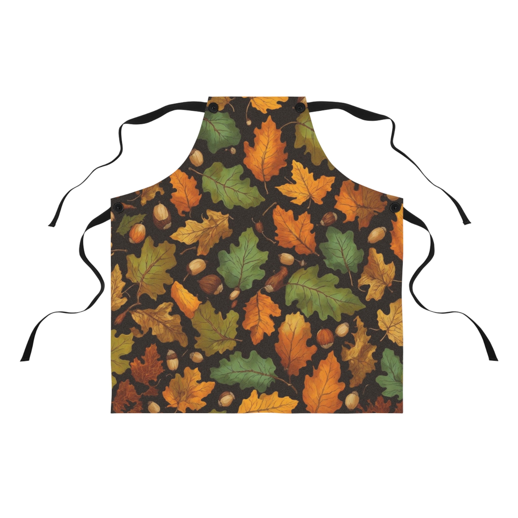 Bright Autumn Foliage with Acorns Fall Design Apron