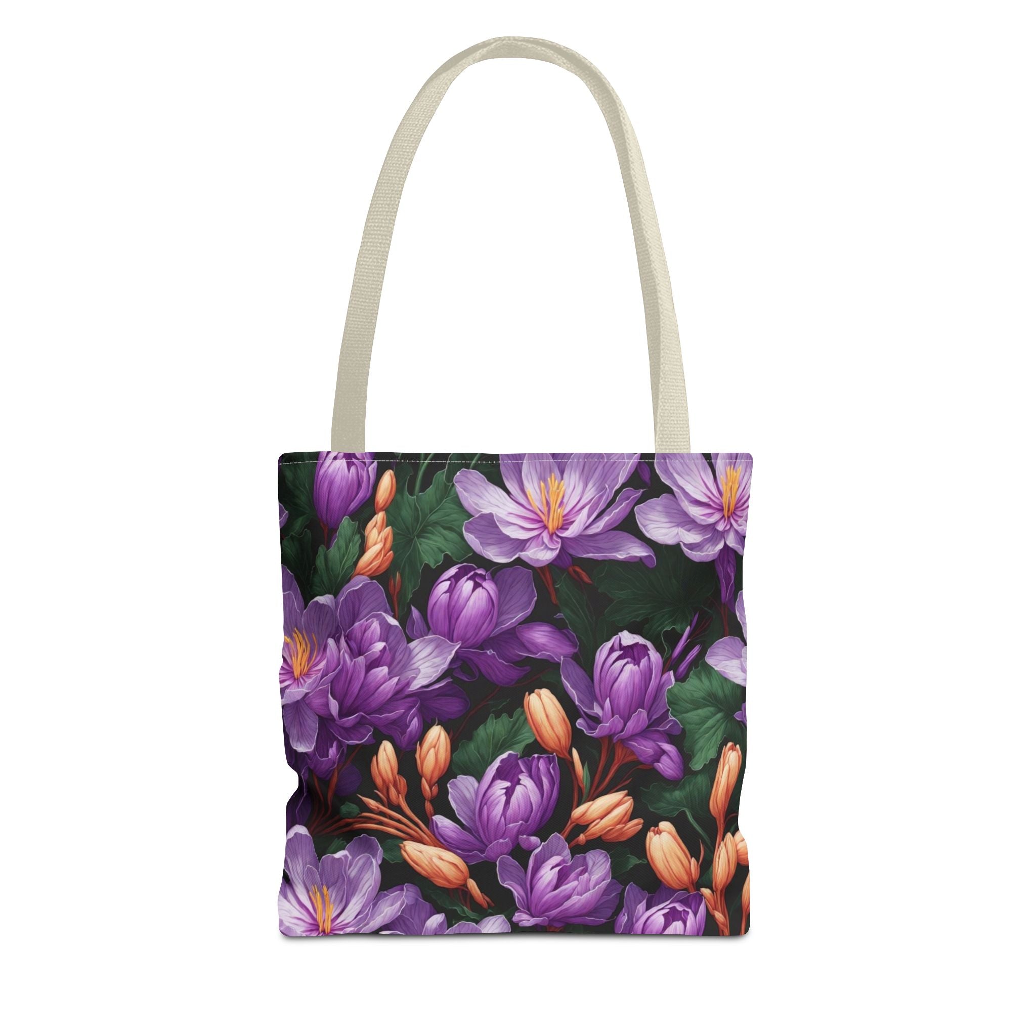 Lavish Colchicum Flowers Designed Tote Bag Available in 3 Sizes