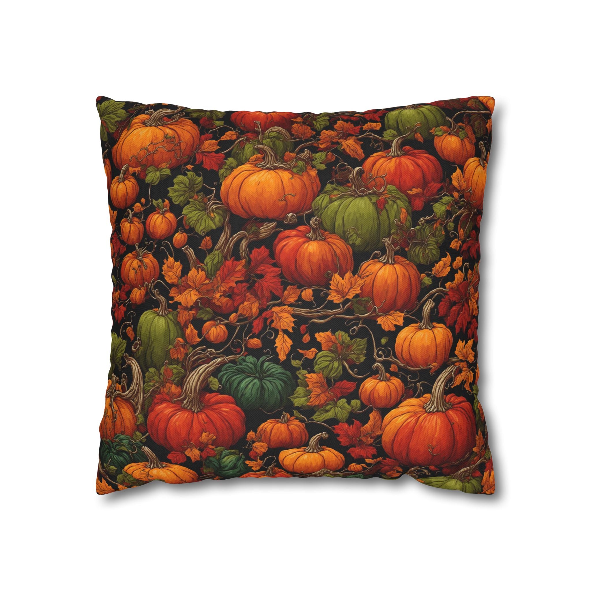 The Pumpkin Patch Designed Spun Polyester Square Pillow Case Cover