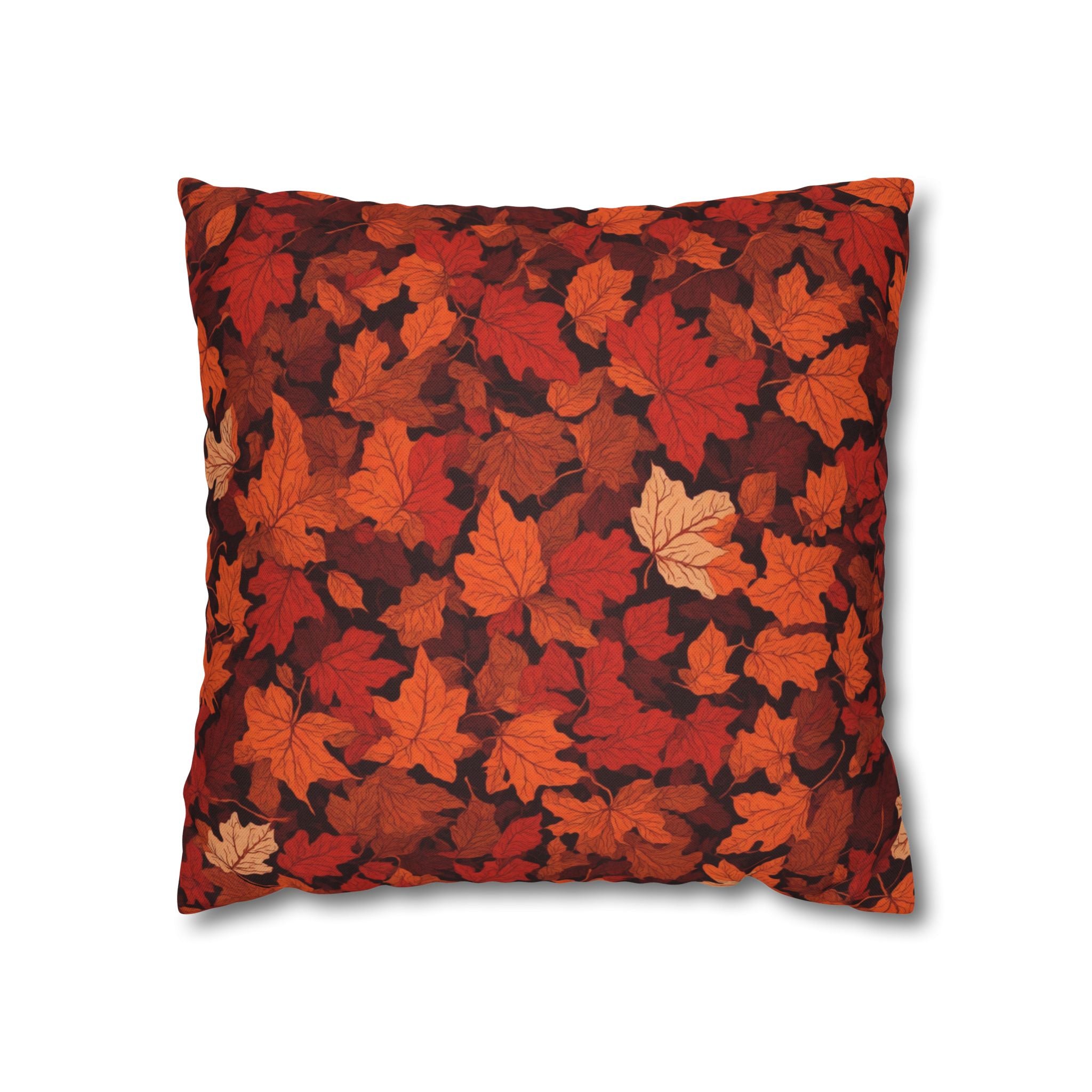 The Fresh Deep Woods Foliage Designed Square Pillow Case Cover