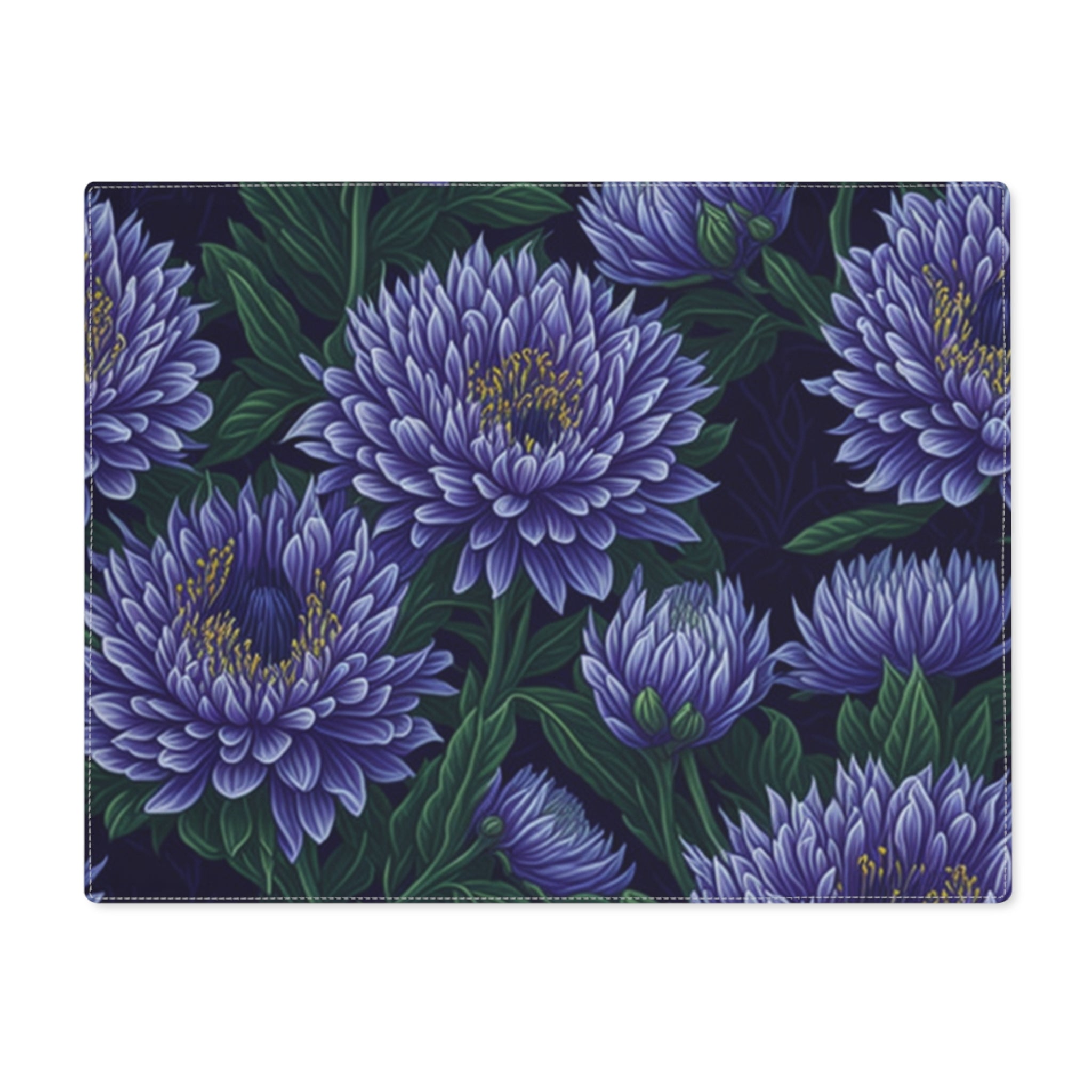 Brilliant Stokesia Floral Designed Placemat, 1pc