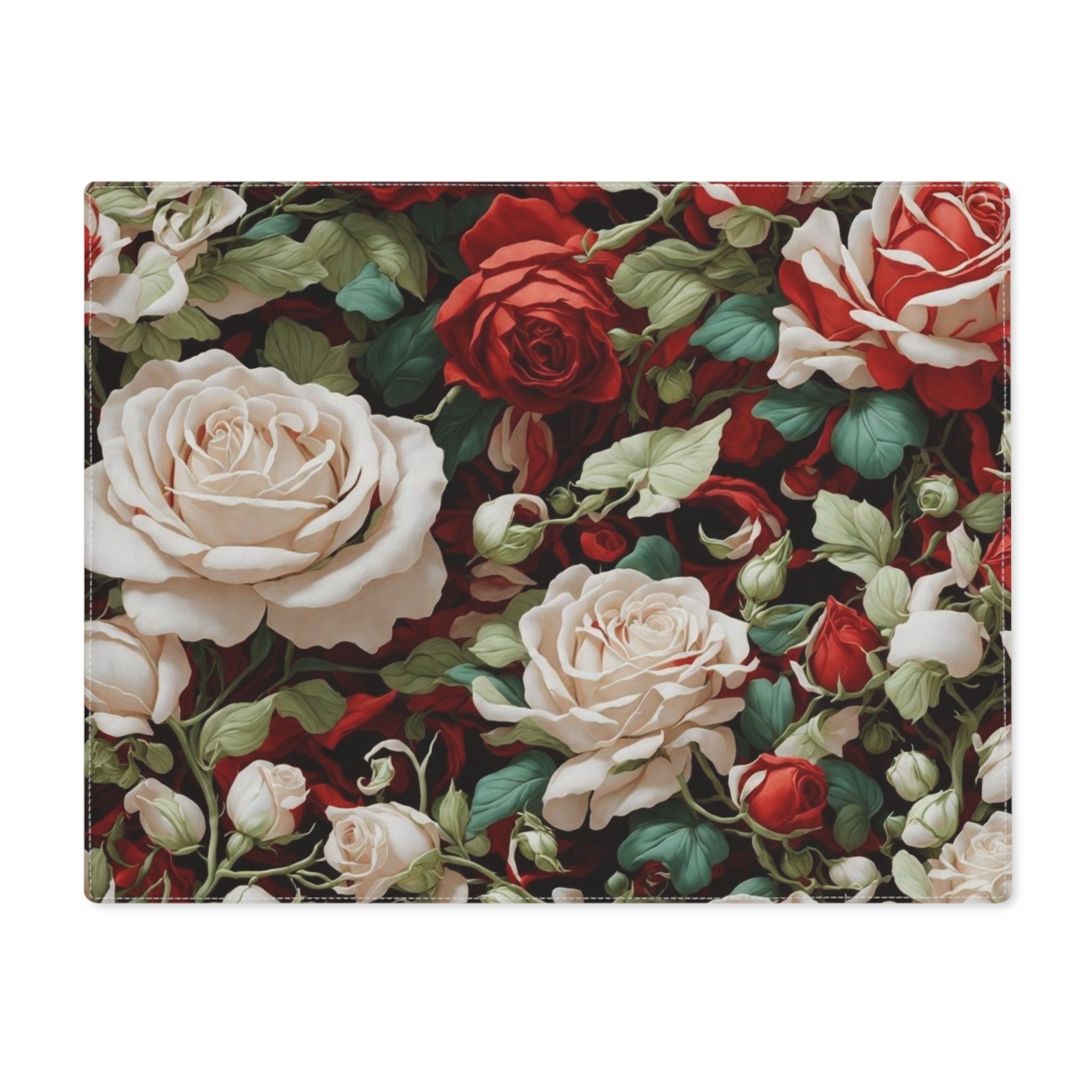 Bunches of Christmas Roses Holiday Designed Placemat (1 Pc)