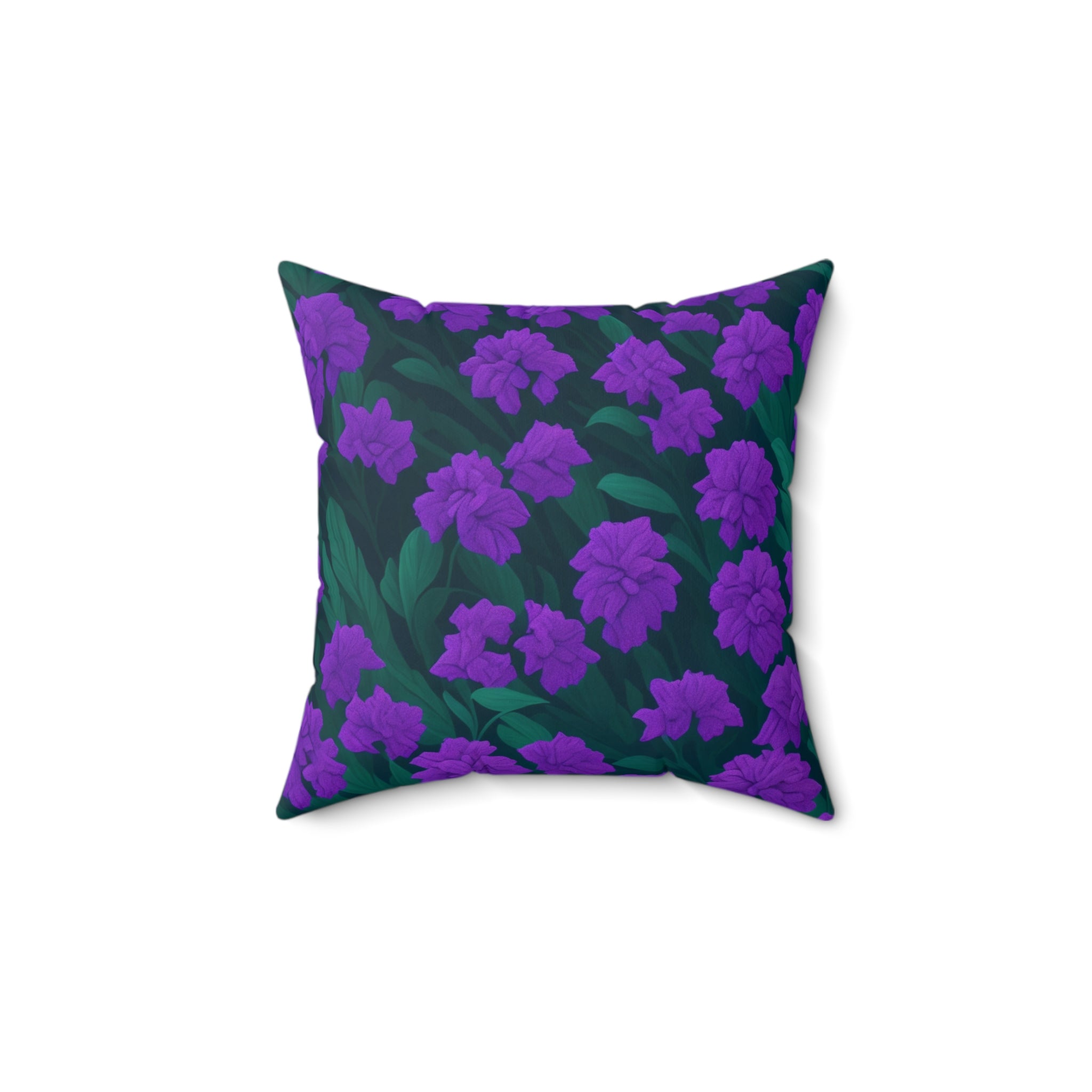 Luminous Tiarella Flowers Design Indoor Throw Pillow - Nature's Beauty Meets Interior Elegance - Insert Included