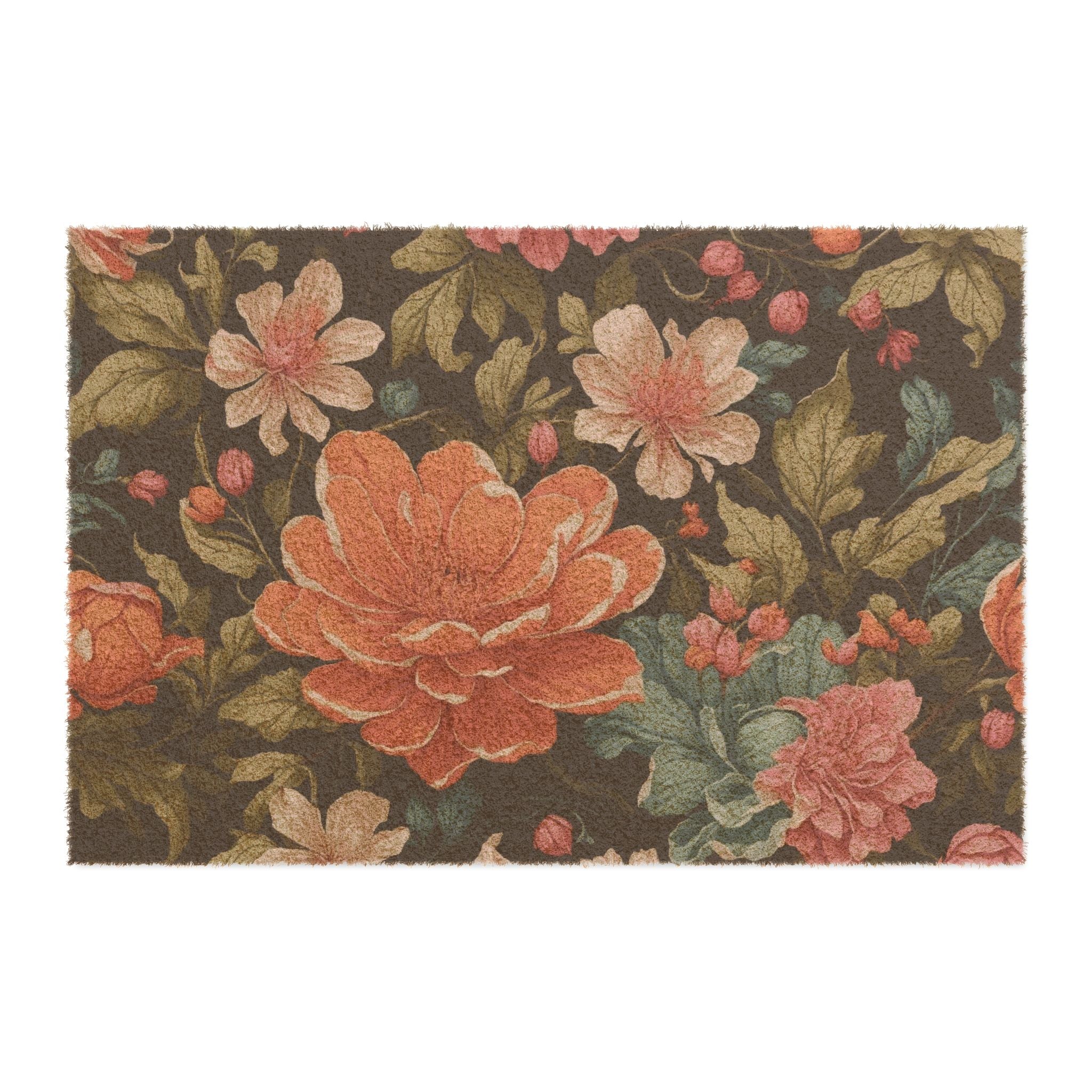 Radiant Chelone Flowers Designed Doormat