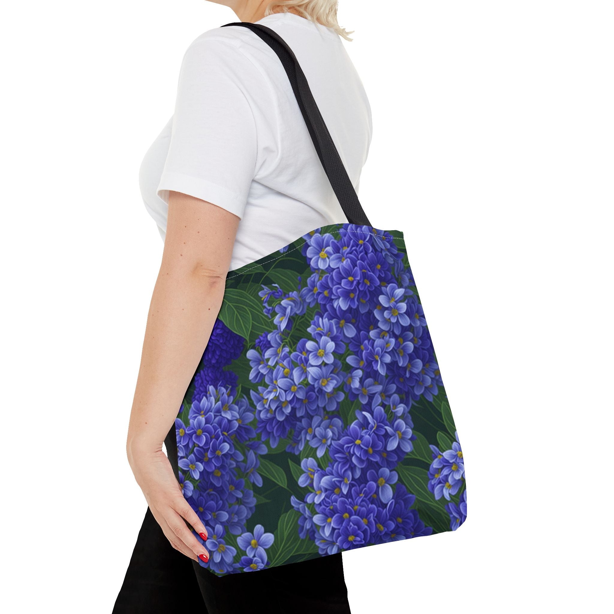 Abundant Syringa Flowers Designed Tote Bag Available in 3 Sizes